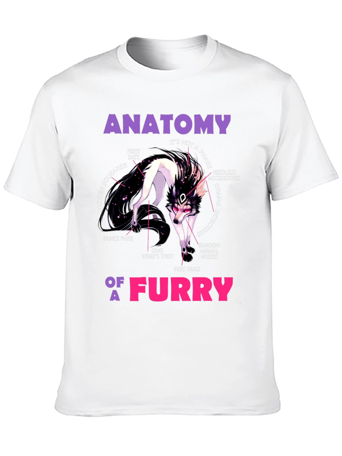 Anatomy of a Furry T-Shirt - Unique Graphic Tee