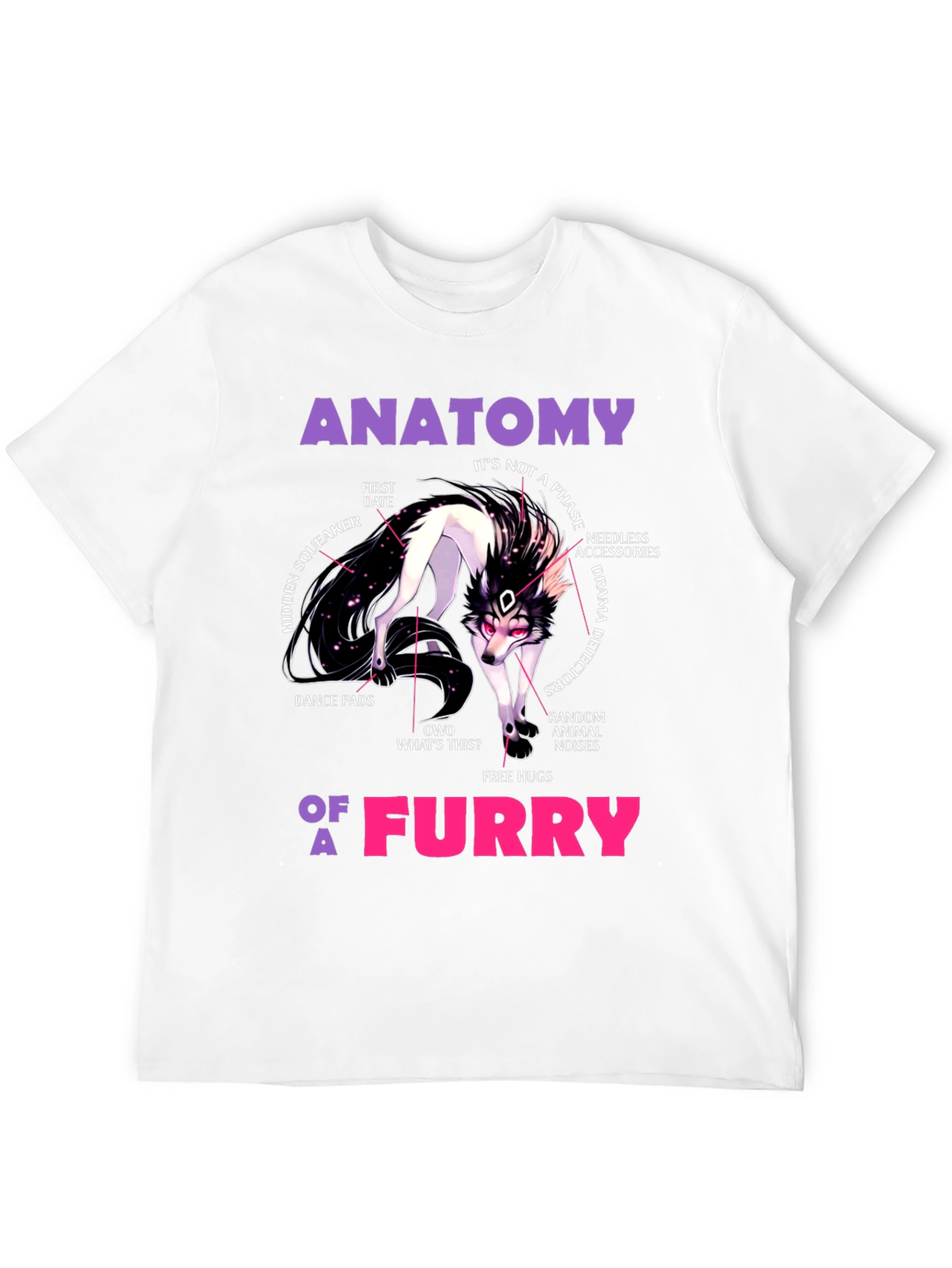 Anatomy of a Furry T-Shirt - Unique Graphic Tee