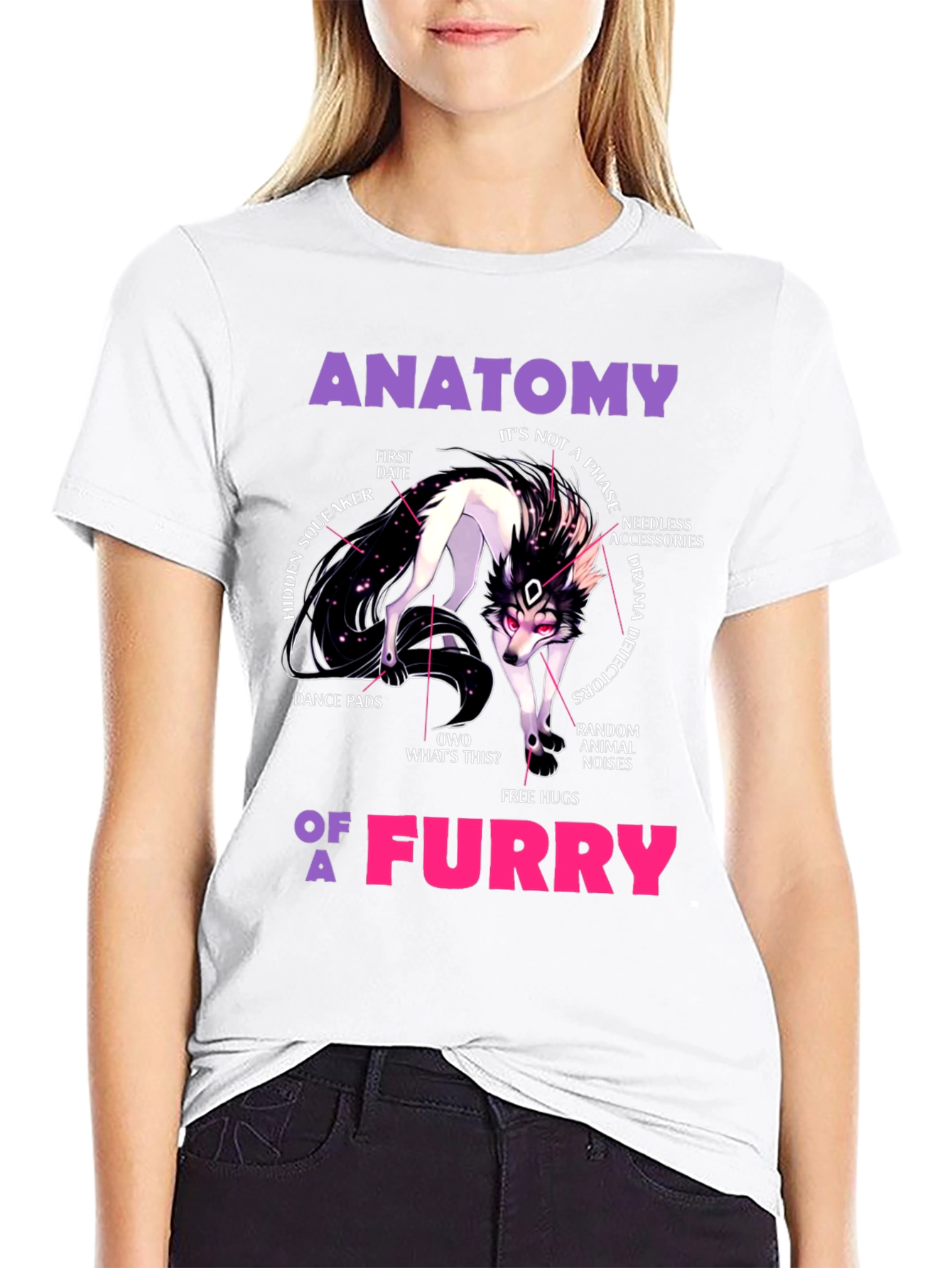 Anatomy of a Furry T-Shirt - Unique Graphic Tee