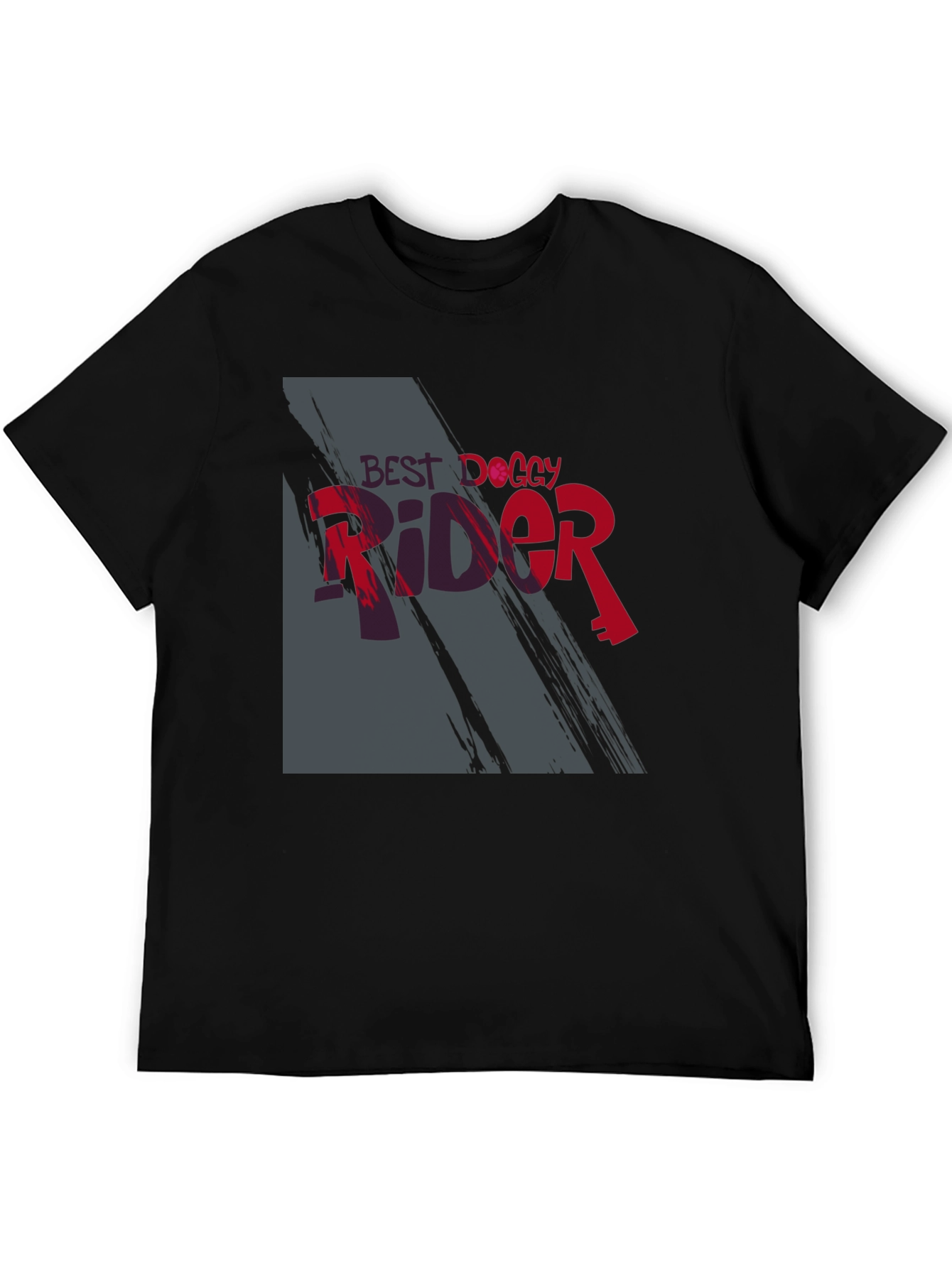 Best Doggy Rider Graphic T-Shirt - Trendy Casual Wear