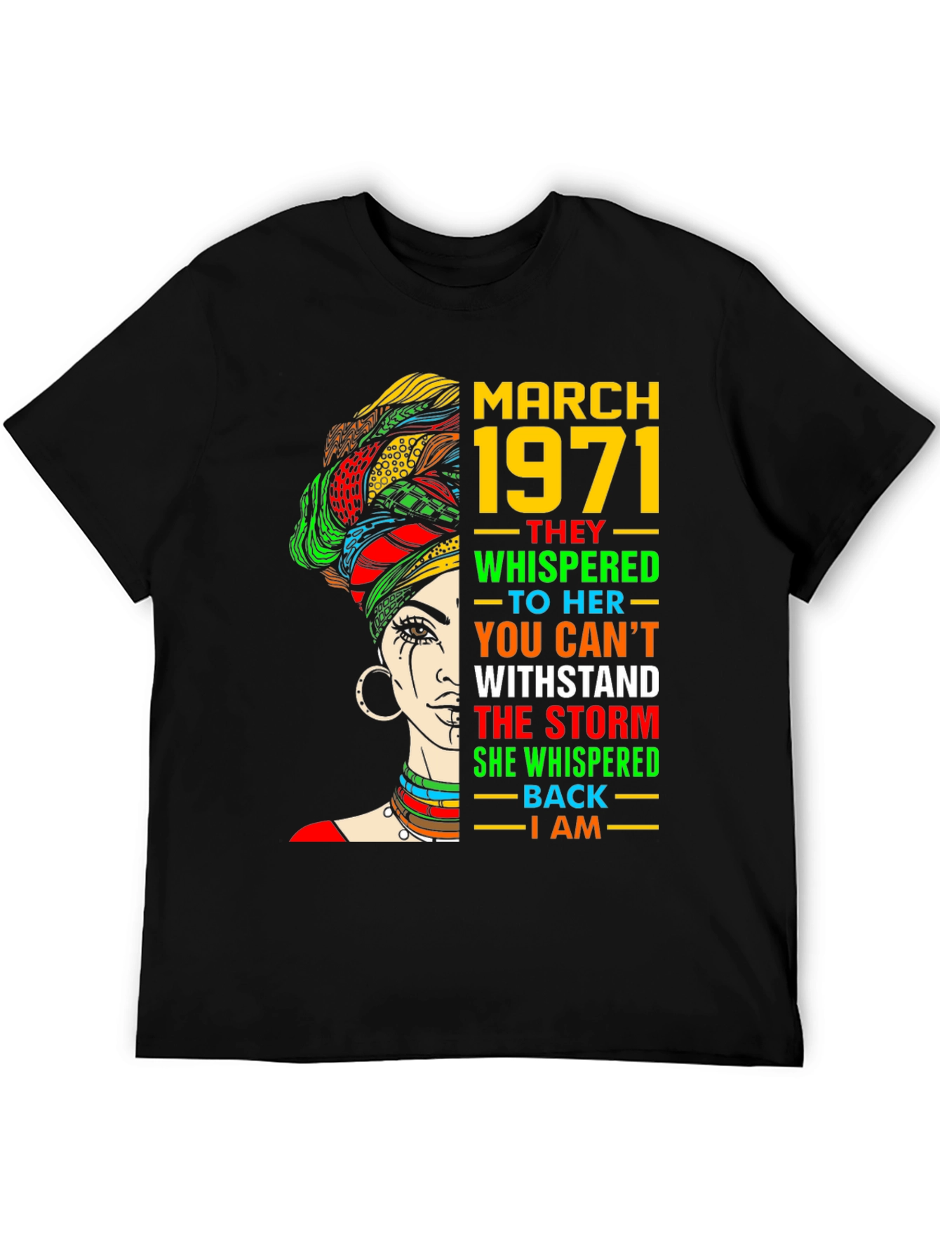March 1971 Woman T-Shirt - Empowering Graphic Tee