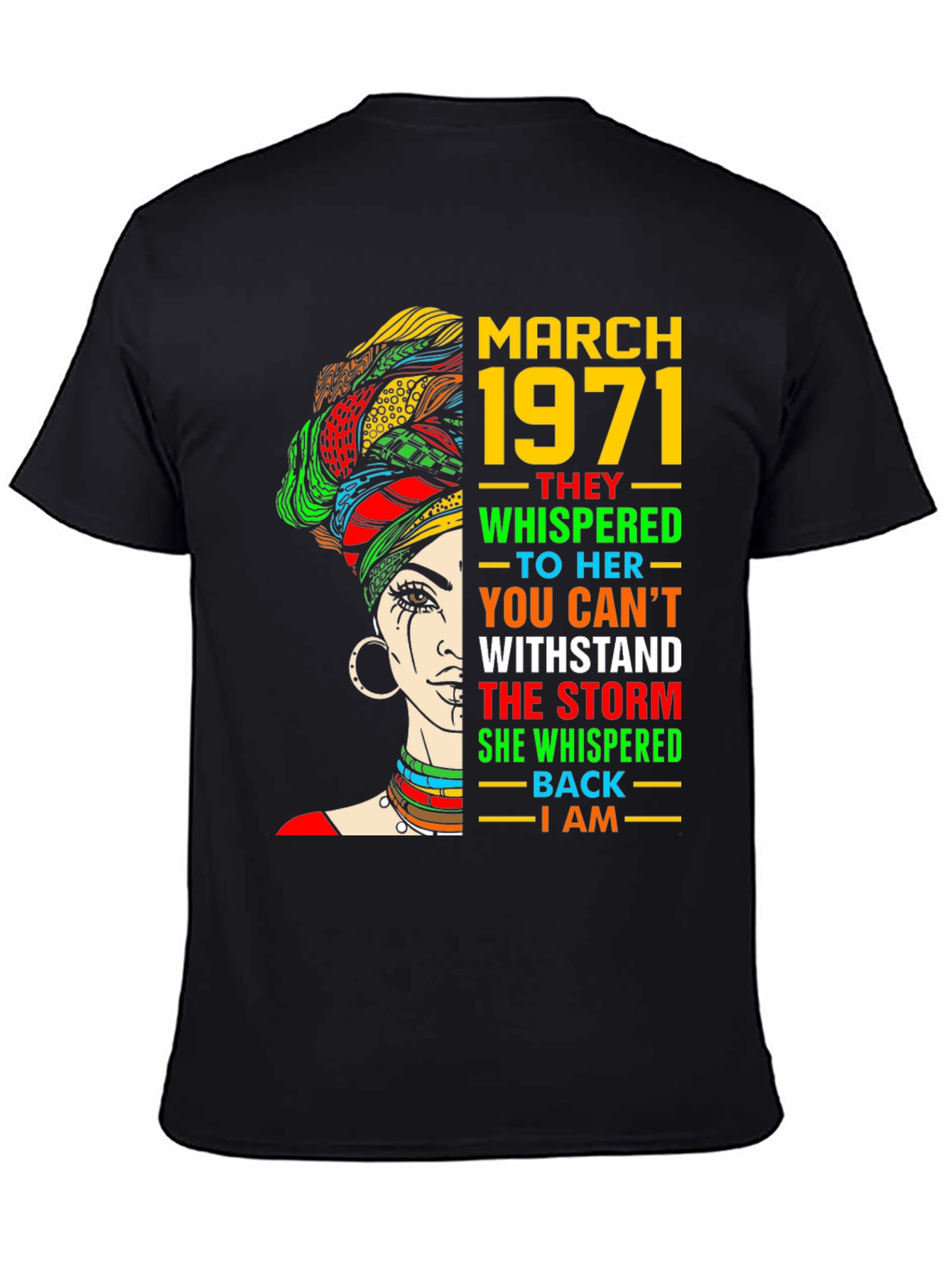 March 1971 Woman T-Shirt - Empowering Graphic Tee