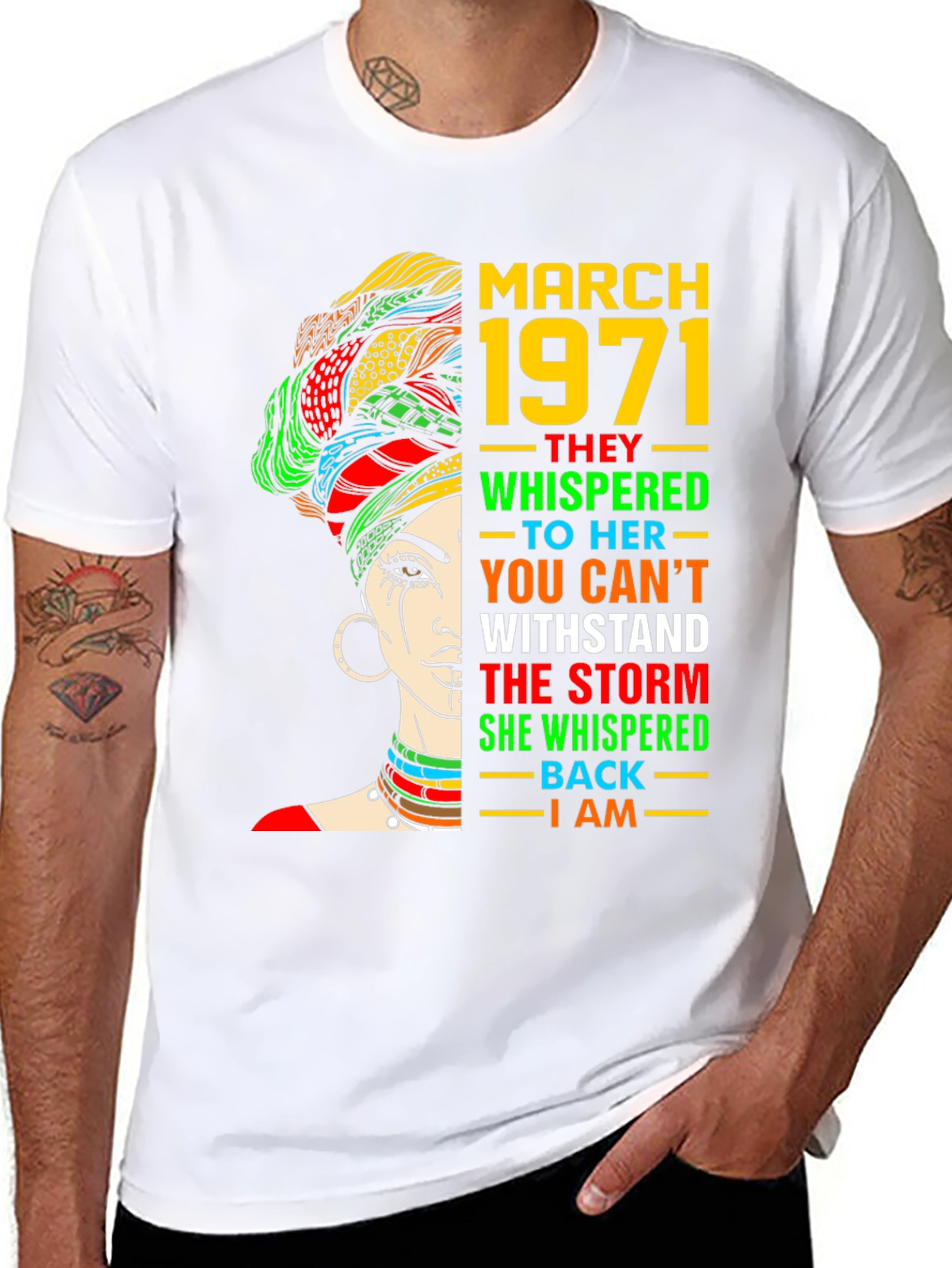 March 1971 Woman T-Shirt - Empowering Graphic Tee