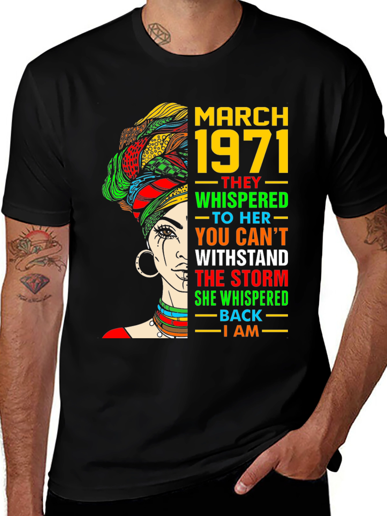 March 1971 Woman T-Shirt - Empowering Graphic Tee