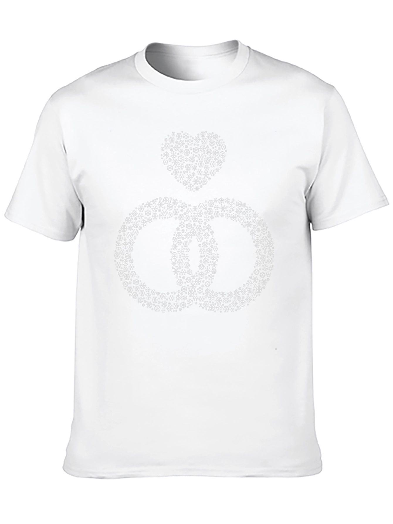Heart & Rings Graphic Tee - Black Cotton Blend