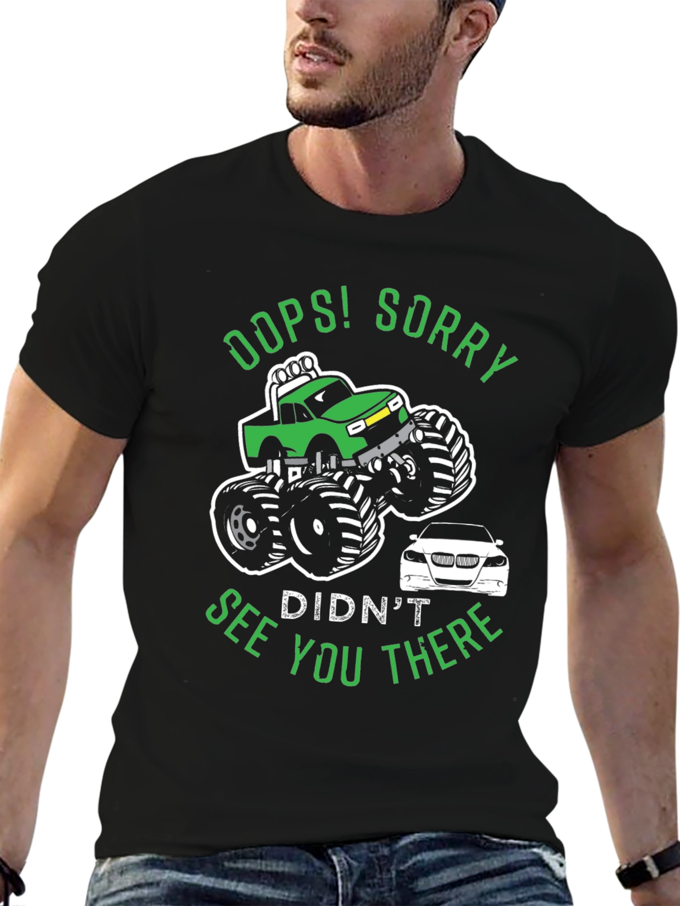 Oops! Sorry Monster Truck Graphic Tee