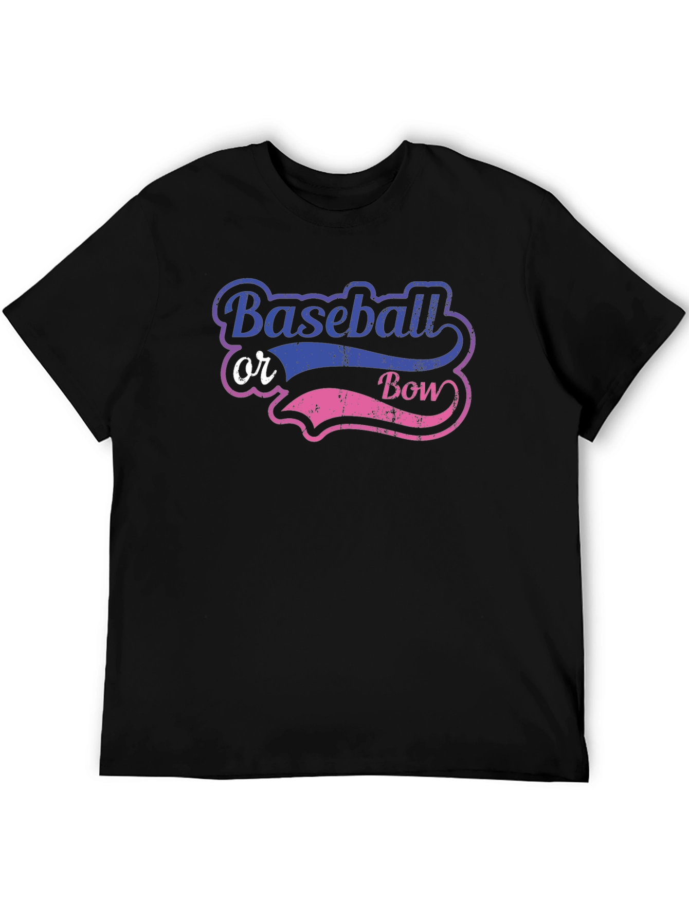 Baseball or Bow Gender Reveal T-Shirt