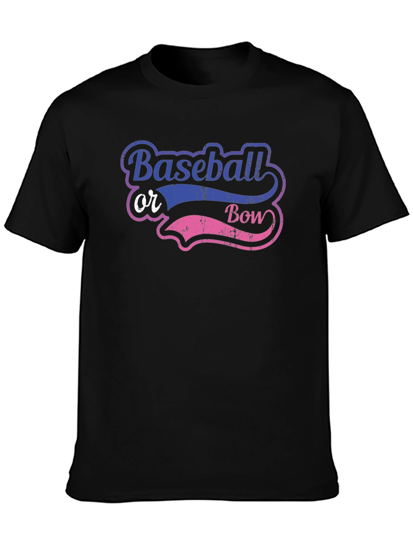 Baseball or Bow Gender Reveal T-Shirt