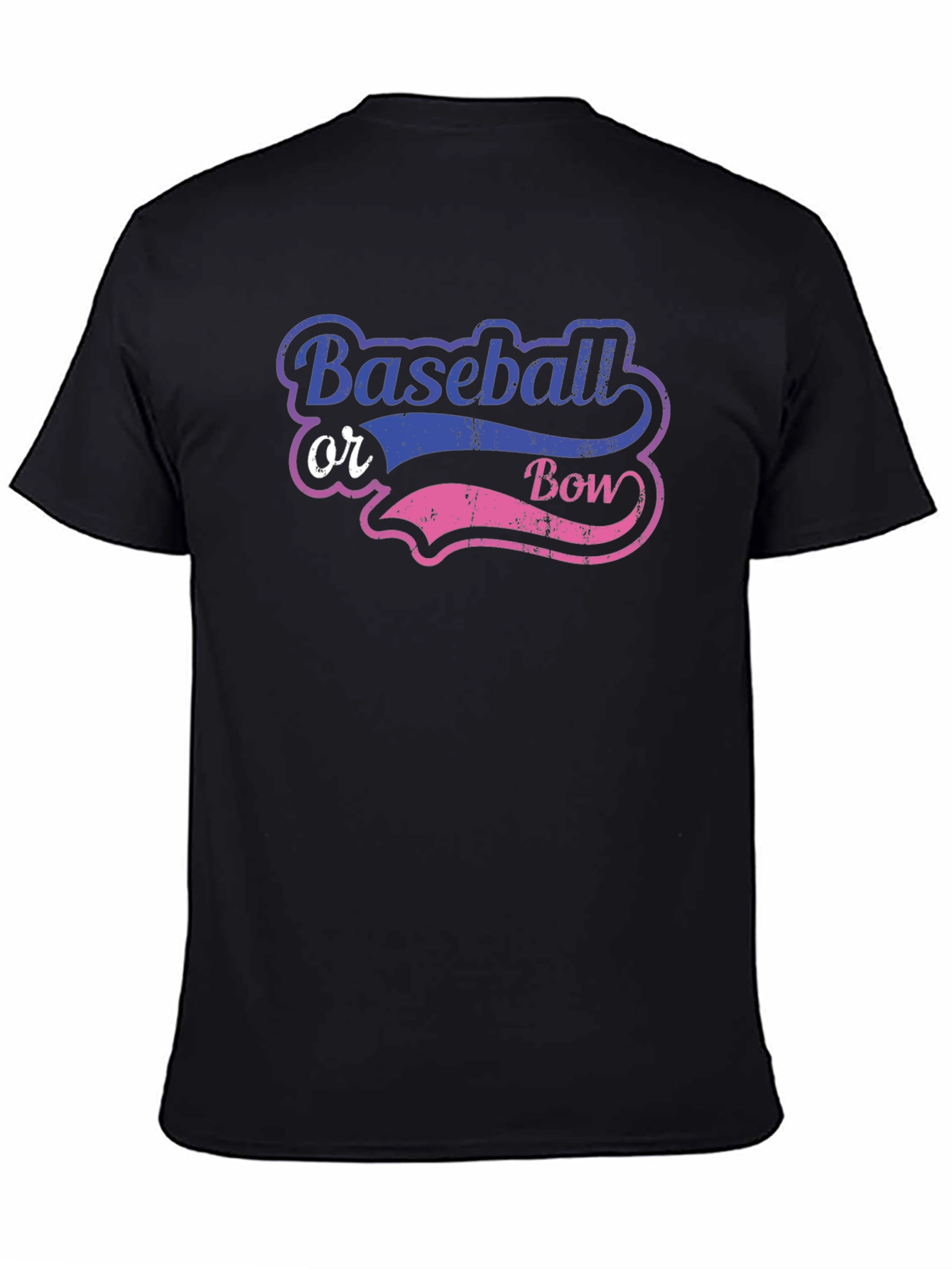 Baseball or Bow Gender Reveal T-Shirt