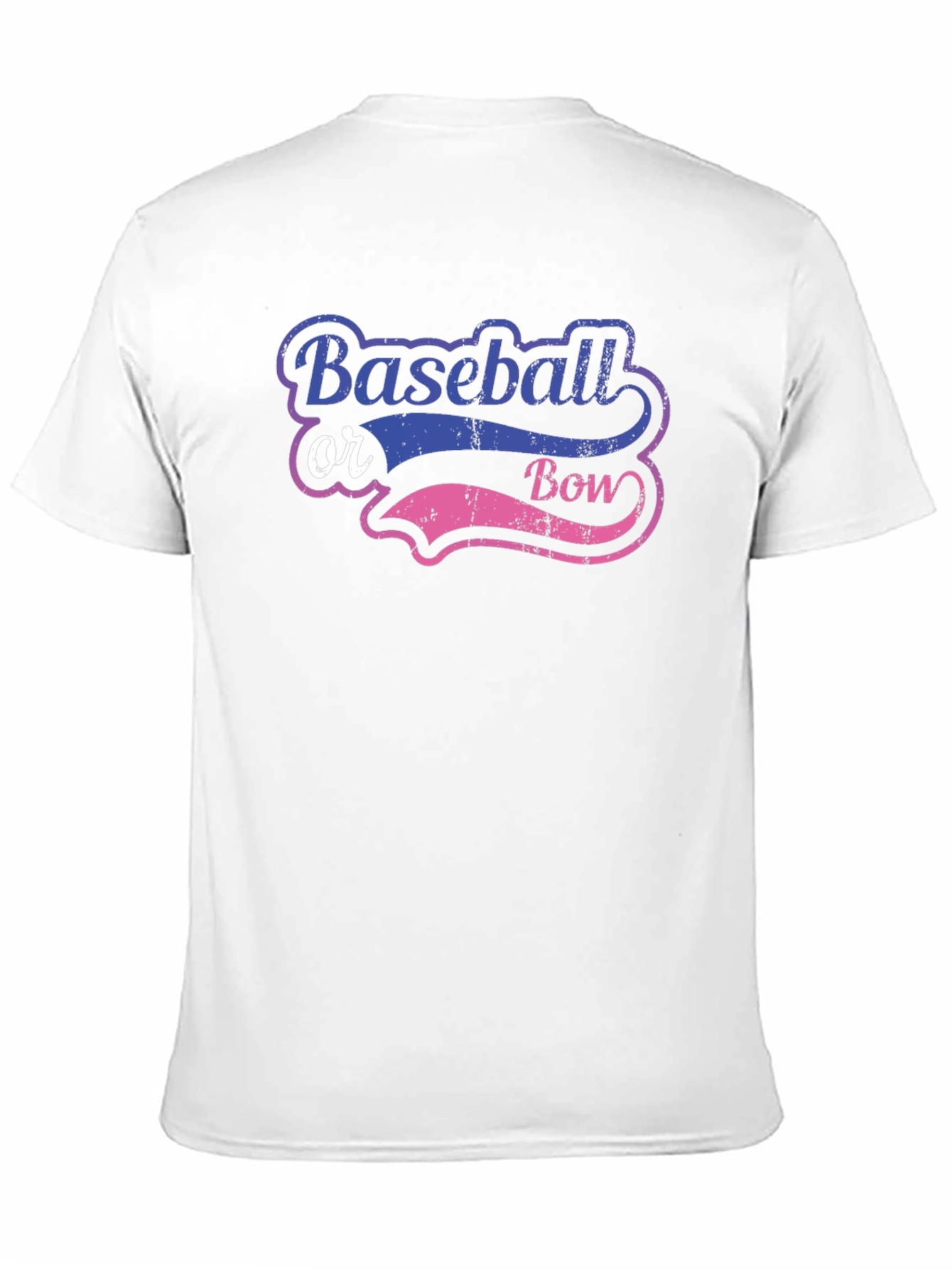 Baseball or Bow Gender Reveal T-Shirt