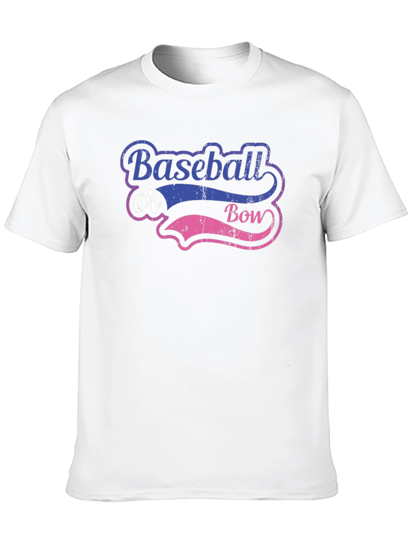 Baseball or Bow Gender Reveal T-Shirt