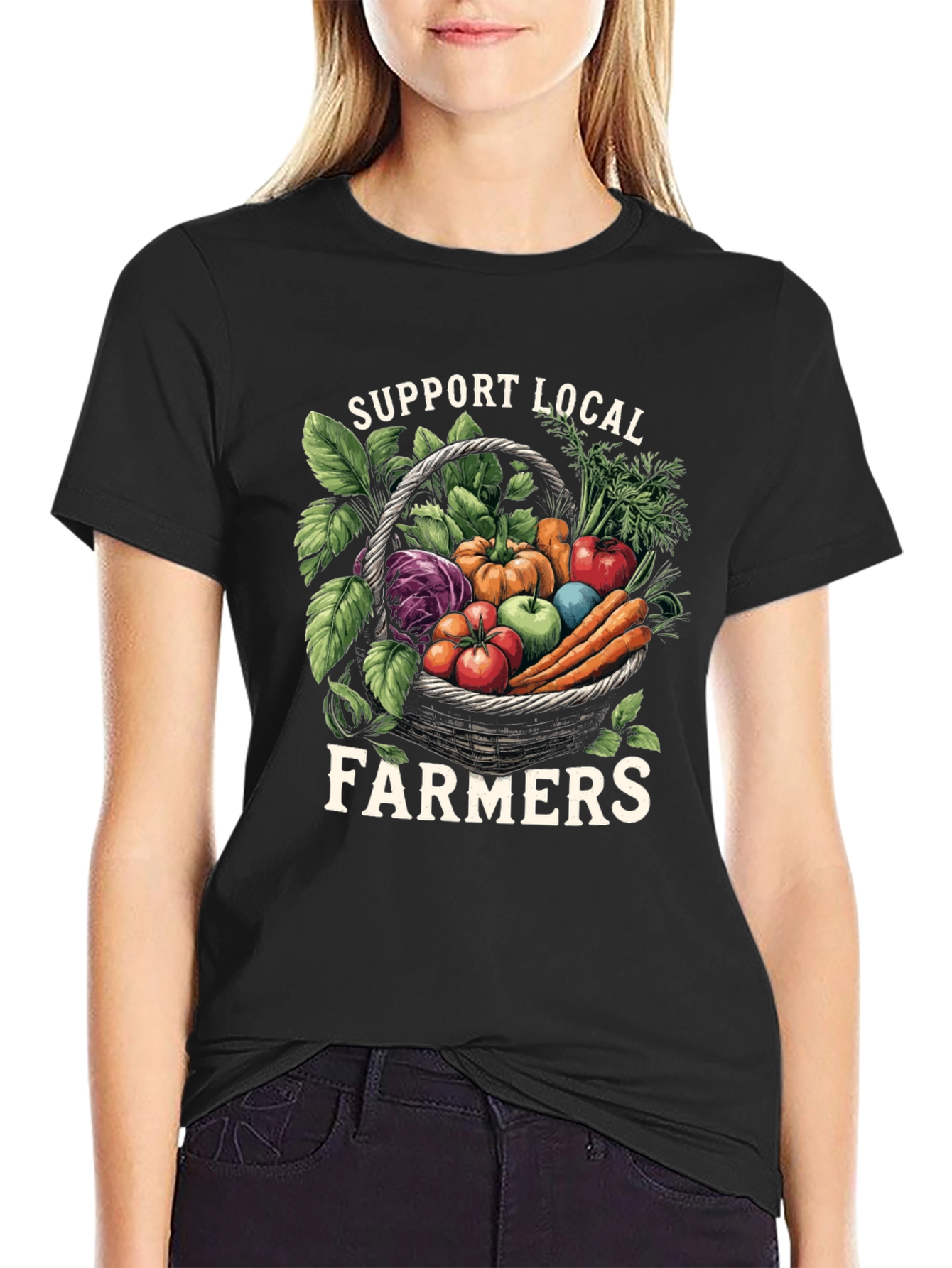 Support Local Farmers Graphic T-Shirt