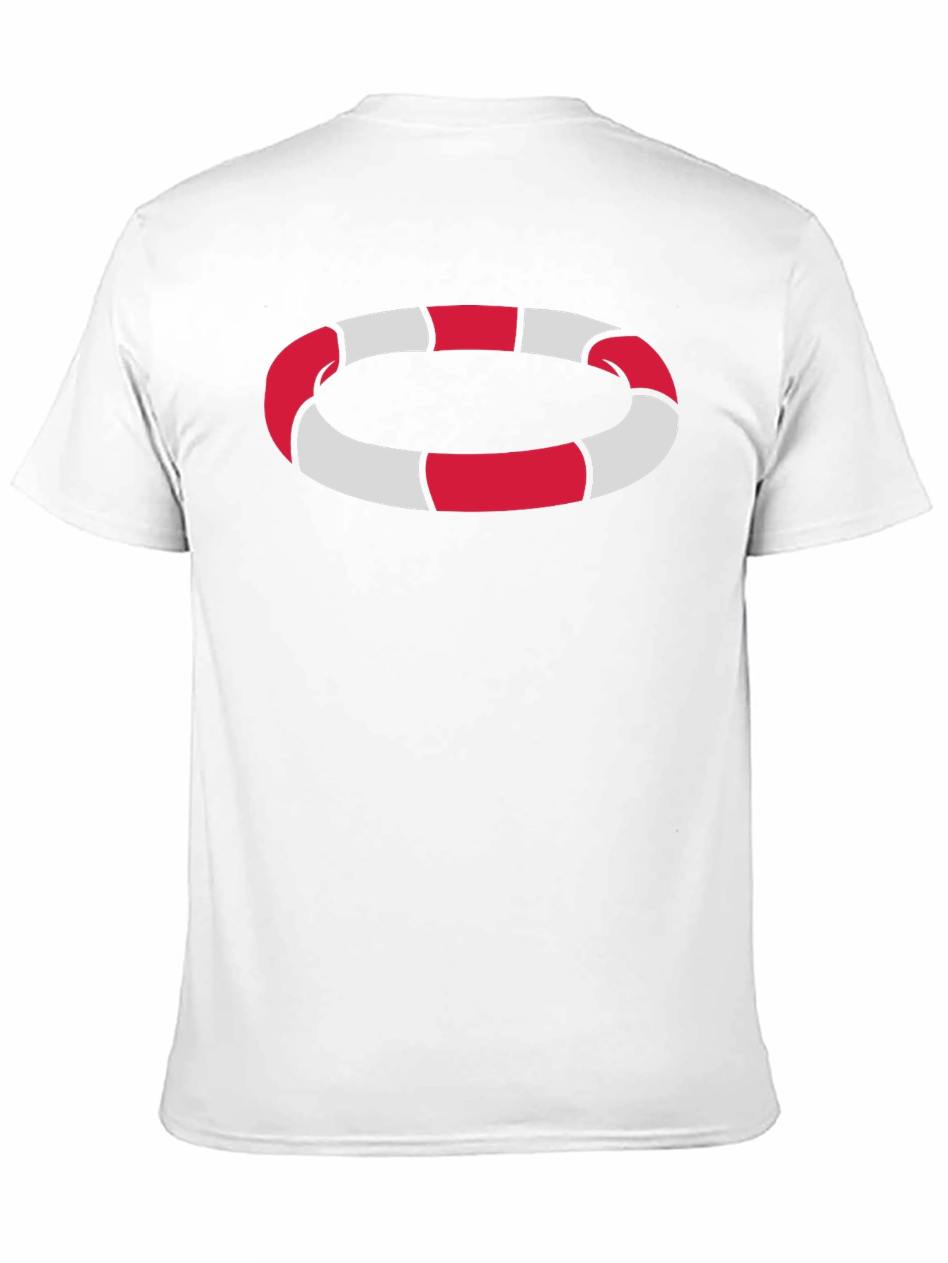 Striped Ring Graphic Tee - Modern Casual Wear