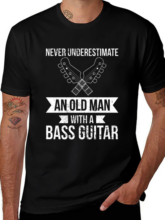 Bass Guitar Old Man T-Shirt
