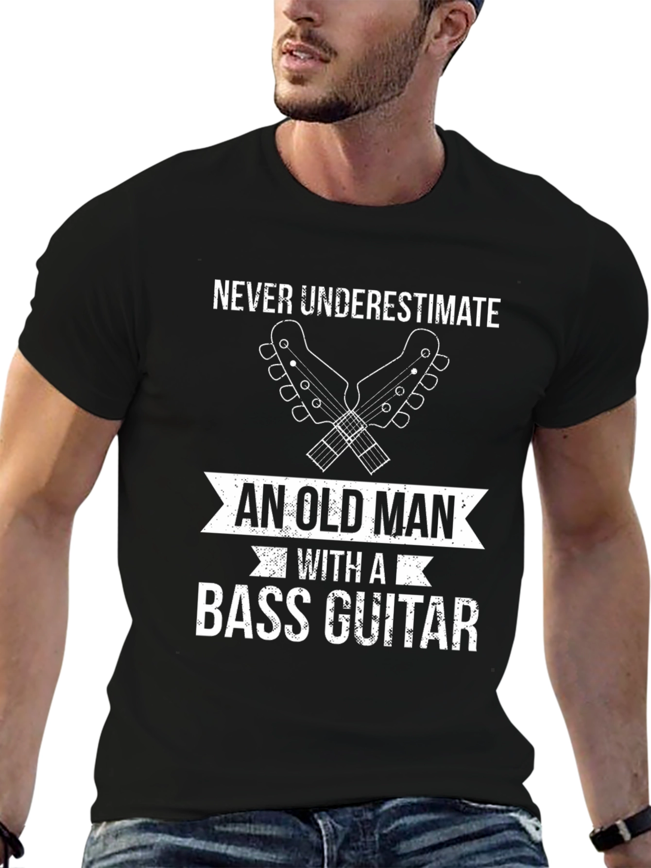 Bass Guitar Old Man T-Shirt