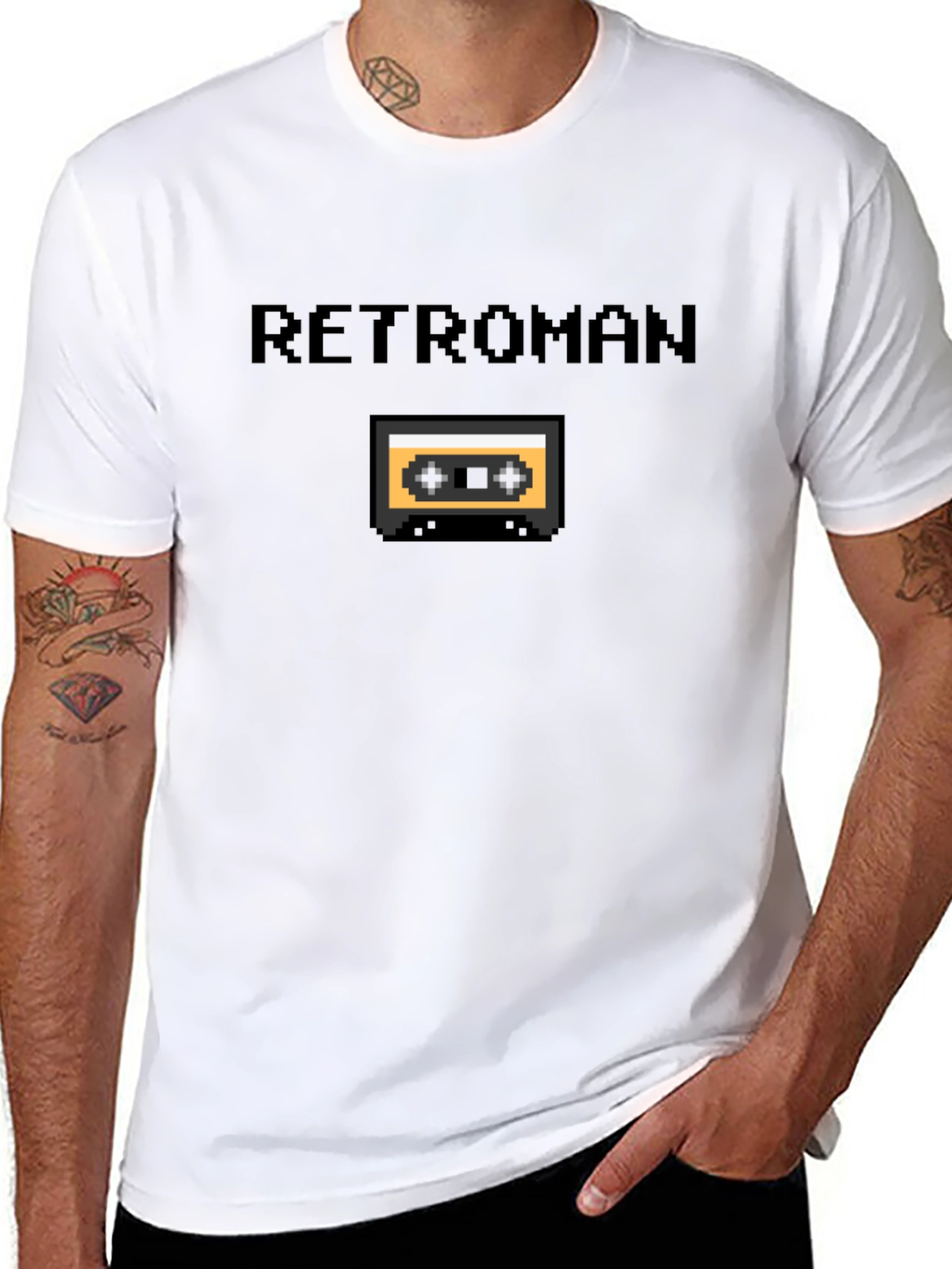 Retro Pixel Cassette Tape T-Shirt