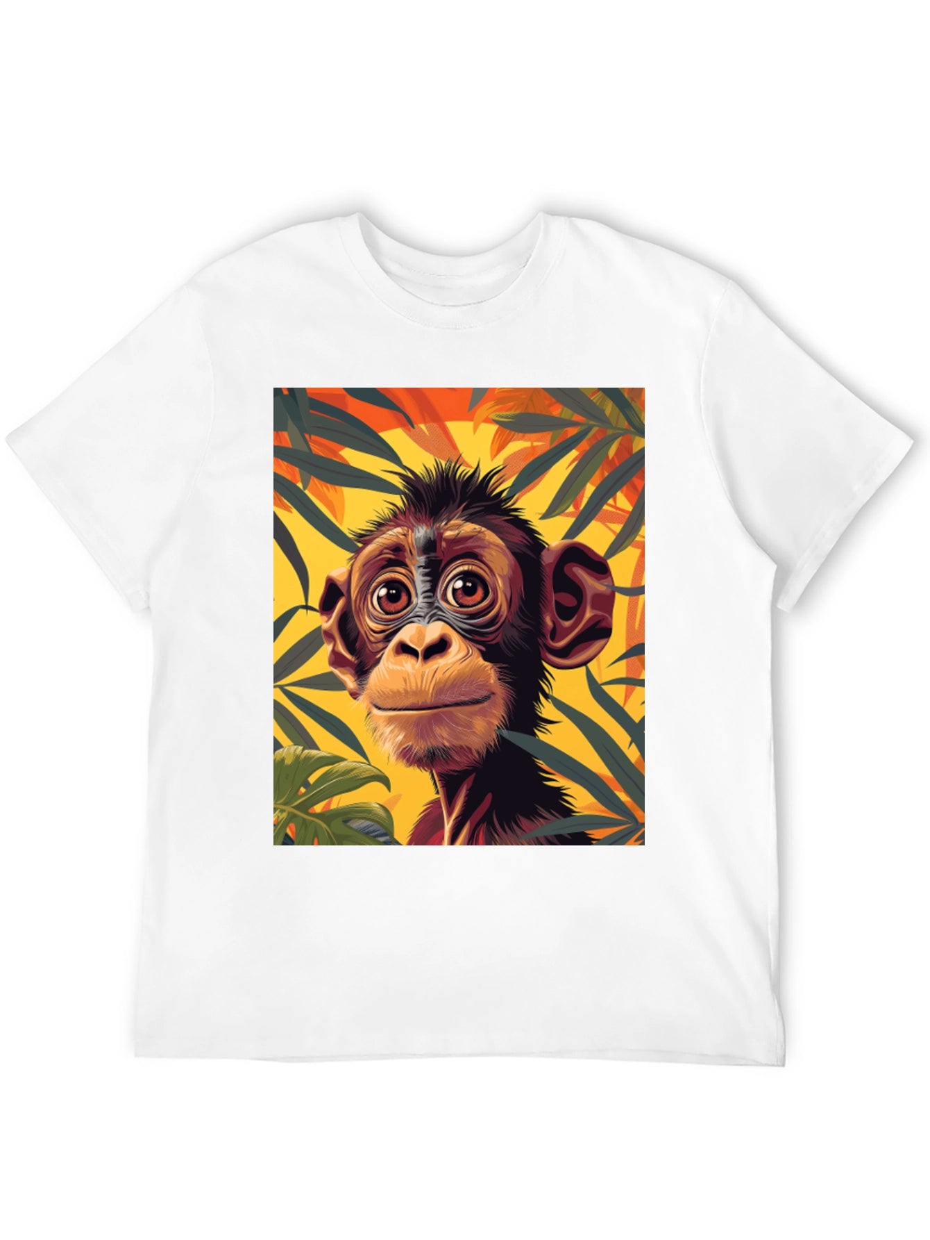 Monkey Graphic Tee - Jungle Animal T-Shirt