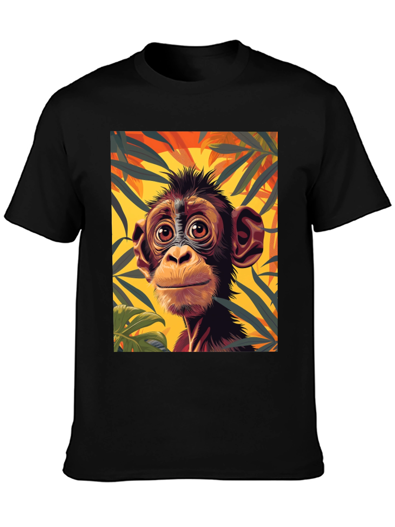 Monkey Graphic Tee - Jungle Animal T-Shirt