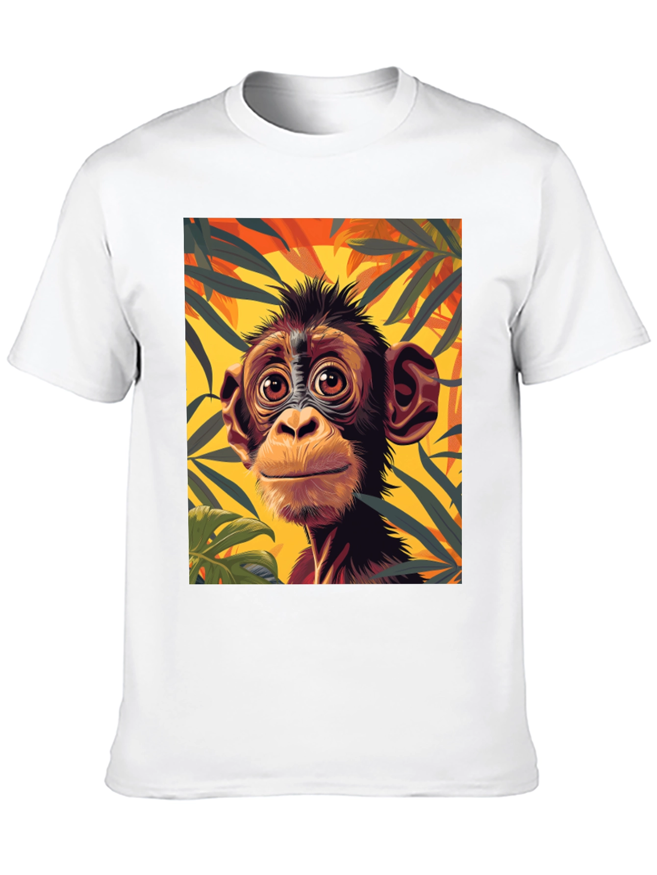 Monkey Graphic Tee - Jungle Animal T-Shirt