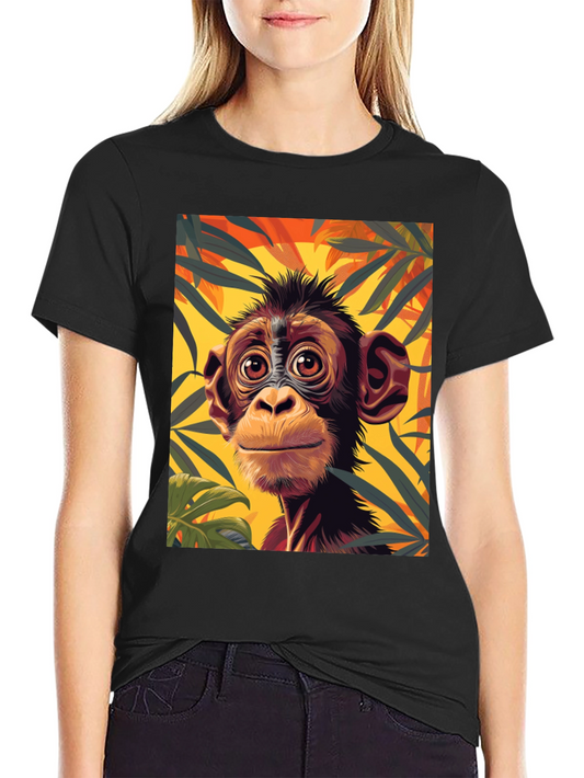 Monkey Graphic Tee - Jungle Animal T-Shirt