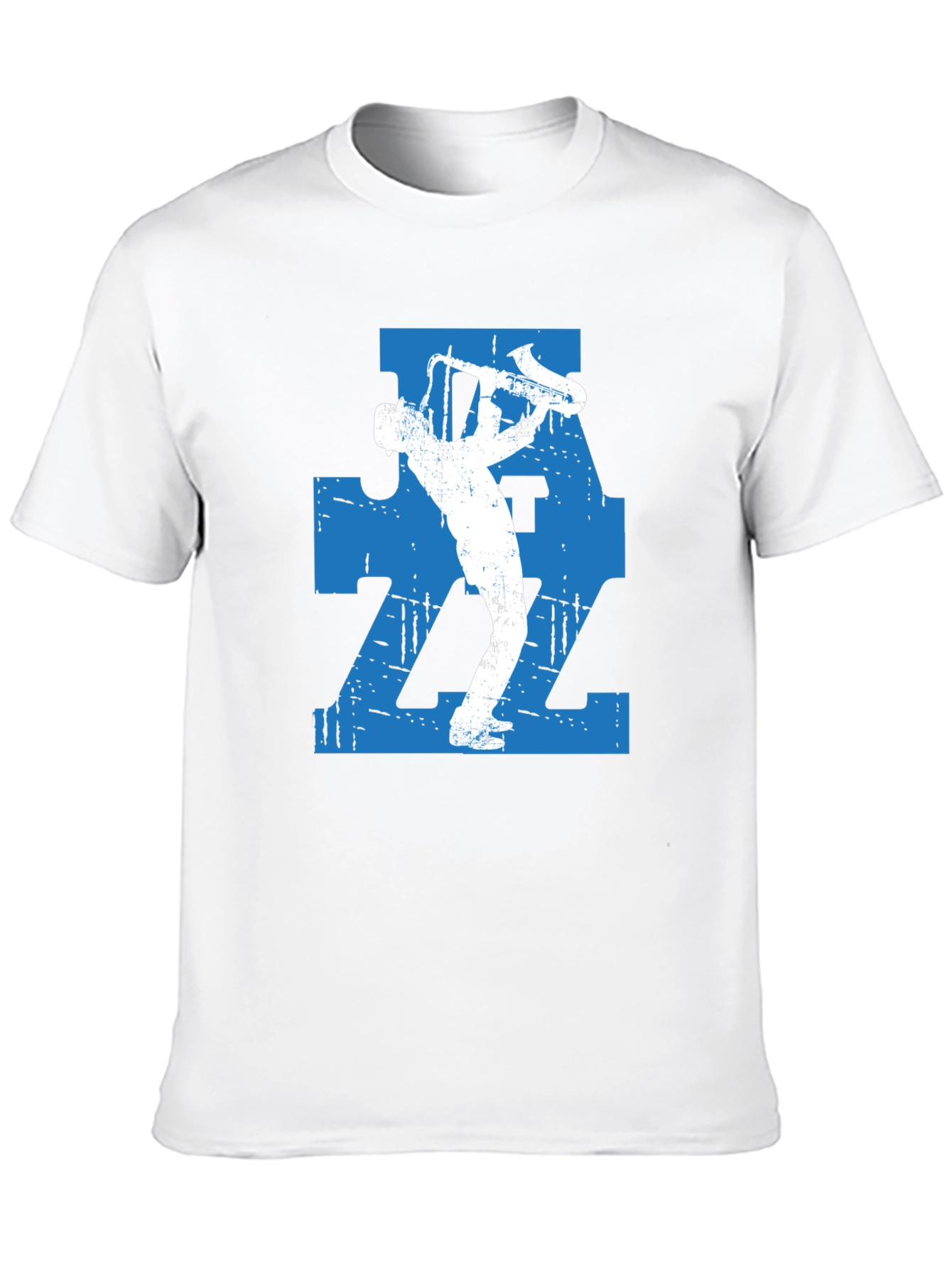 Jazz Saxophone Player Graphic T-Shirt - Black