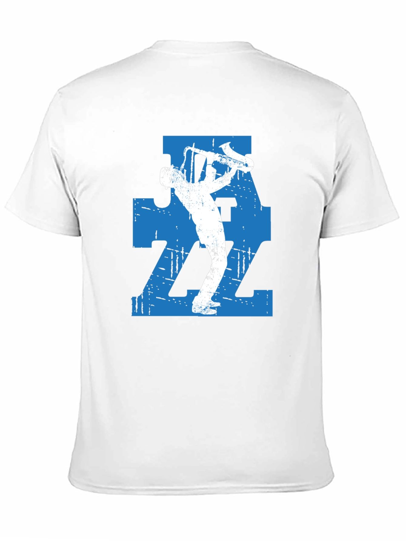 Jazz Saxophone Player Graphic T-Shirt - Black