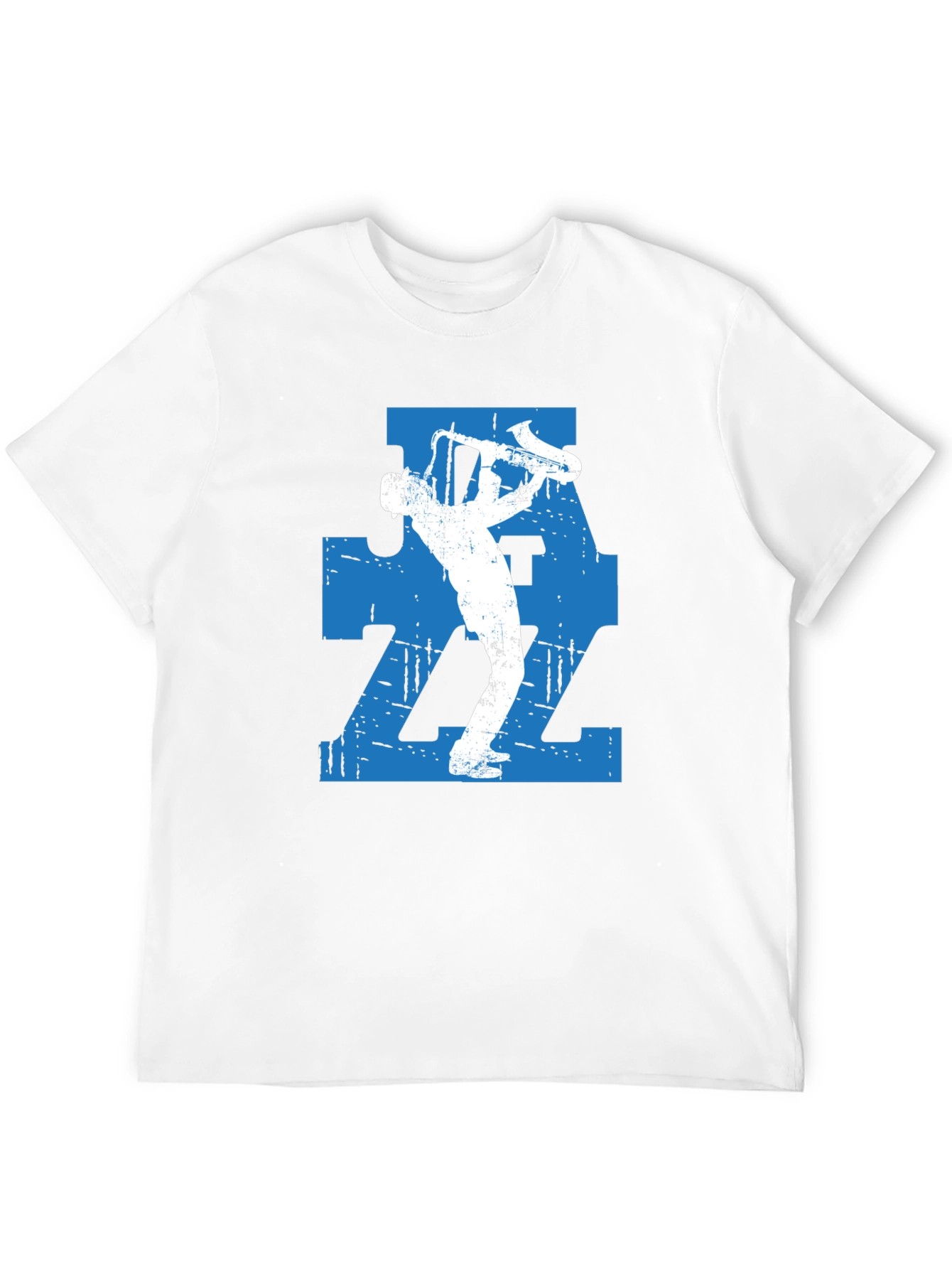 Jazz Saxophone Player Graphic T-Shirt - Black