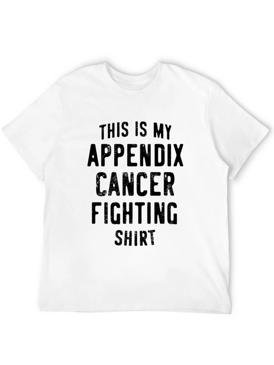 Appendix Cancer Fighting T-Shirt - Unisex Black Tee