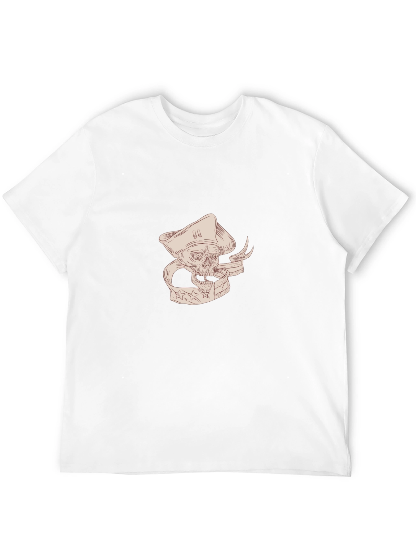 Pirate Skull Graphic T-Shirt - Black