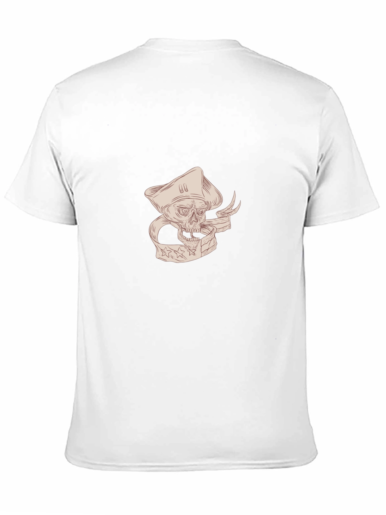 Pirate Skull Graphic T-Shirt - Black
