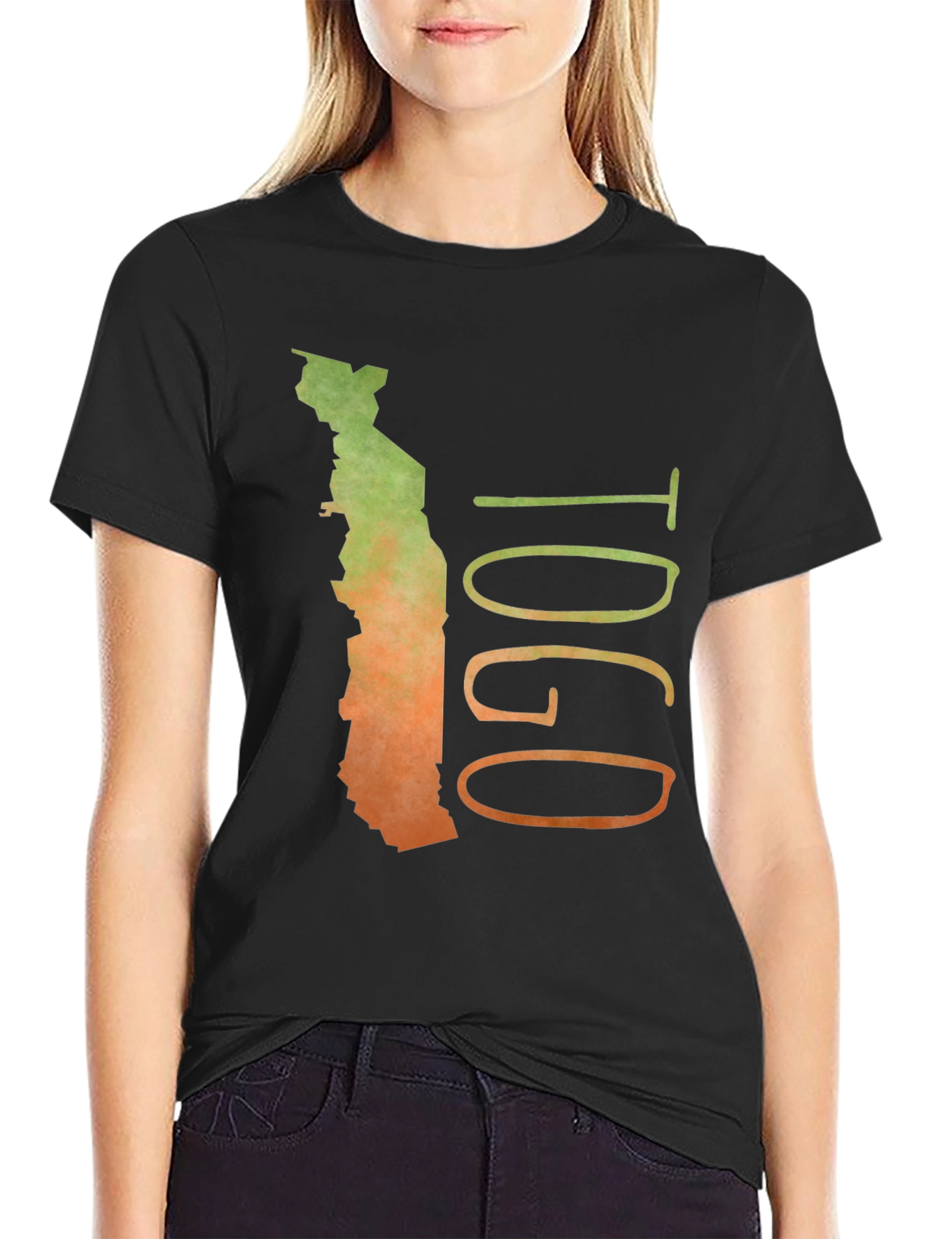 Togo Map Graphic T-Shirt