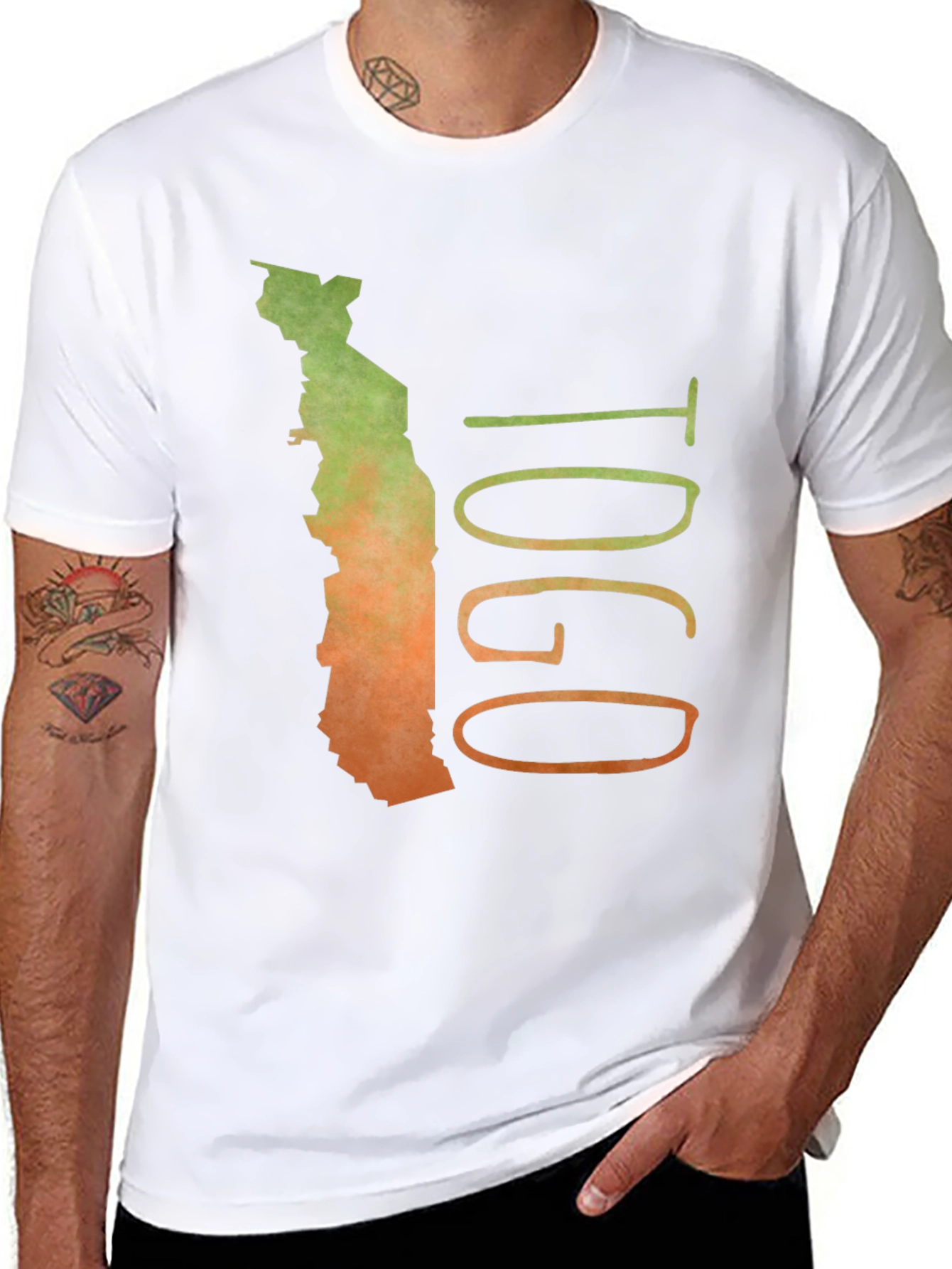 Togo Map Graphic T-Shirt