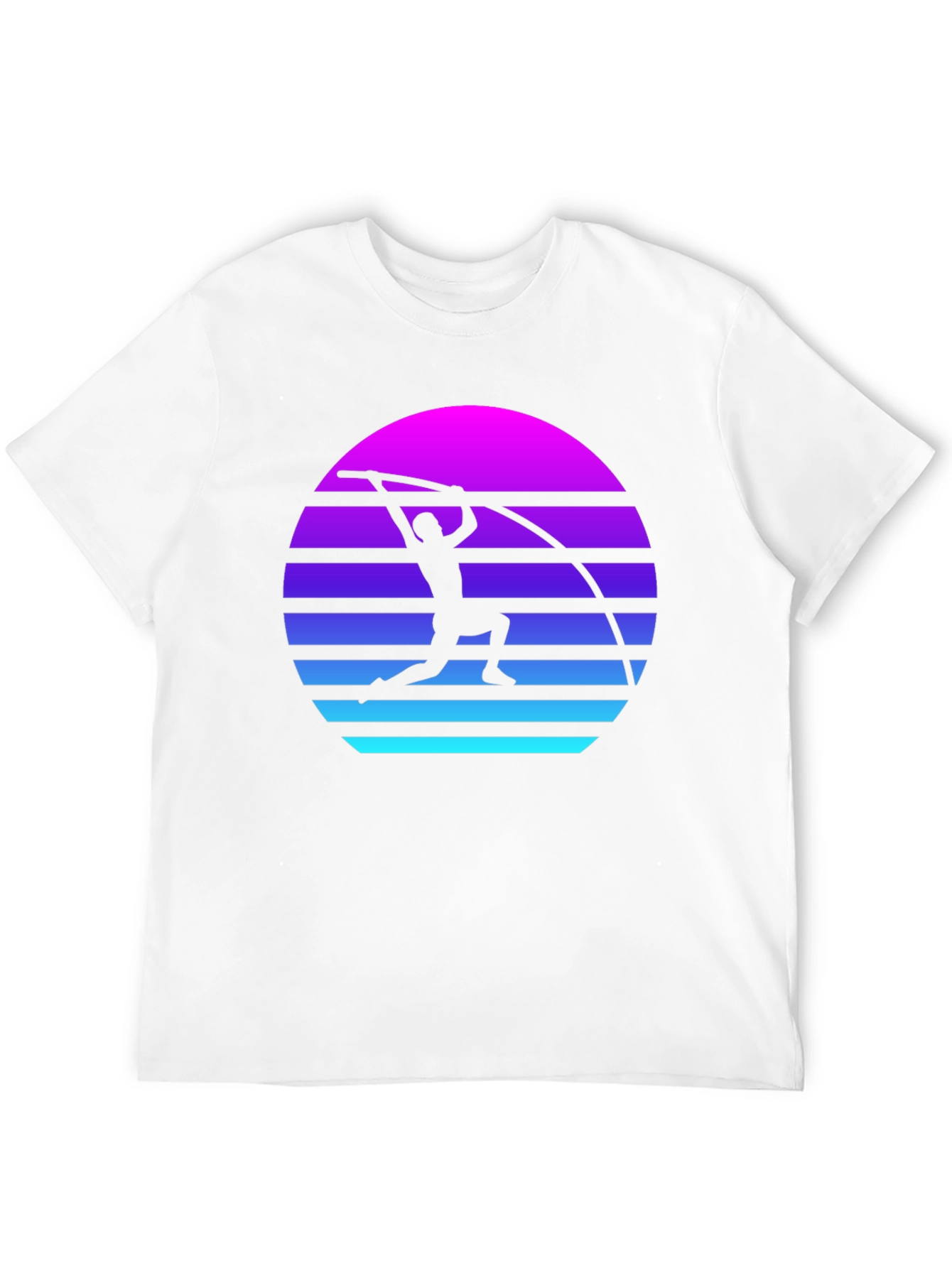 Retro Pole Vault Sunset Graphic Tee