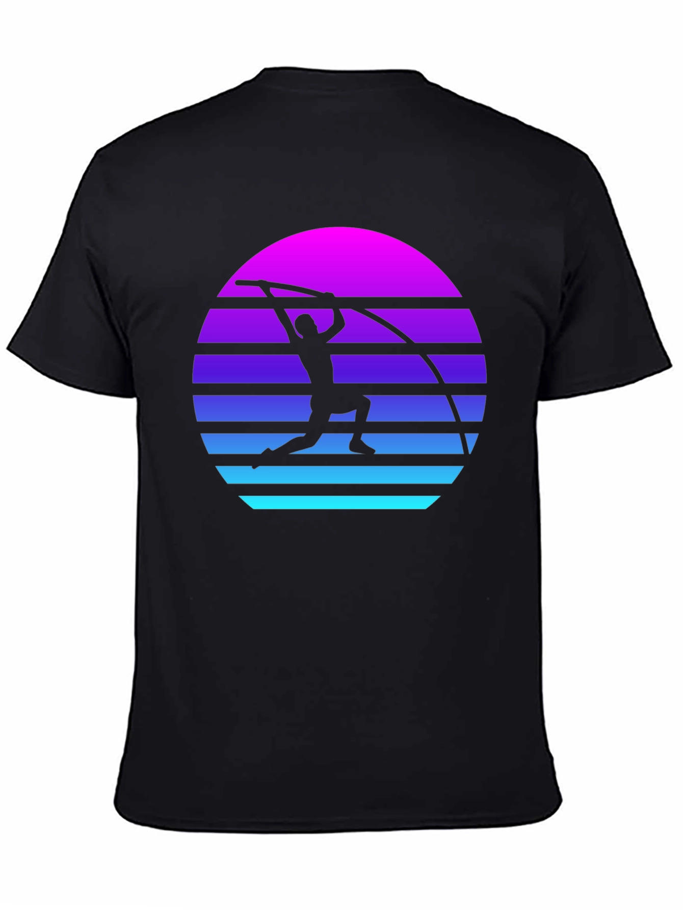 Retro Pole Vault Sunset Graphic Tee
