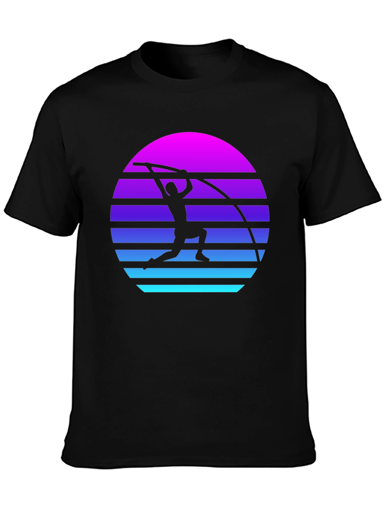 Retro Pole Vault Sunset Graphic Tee