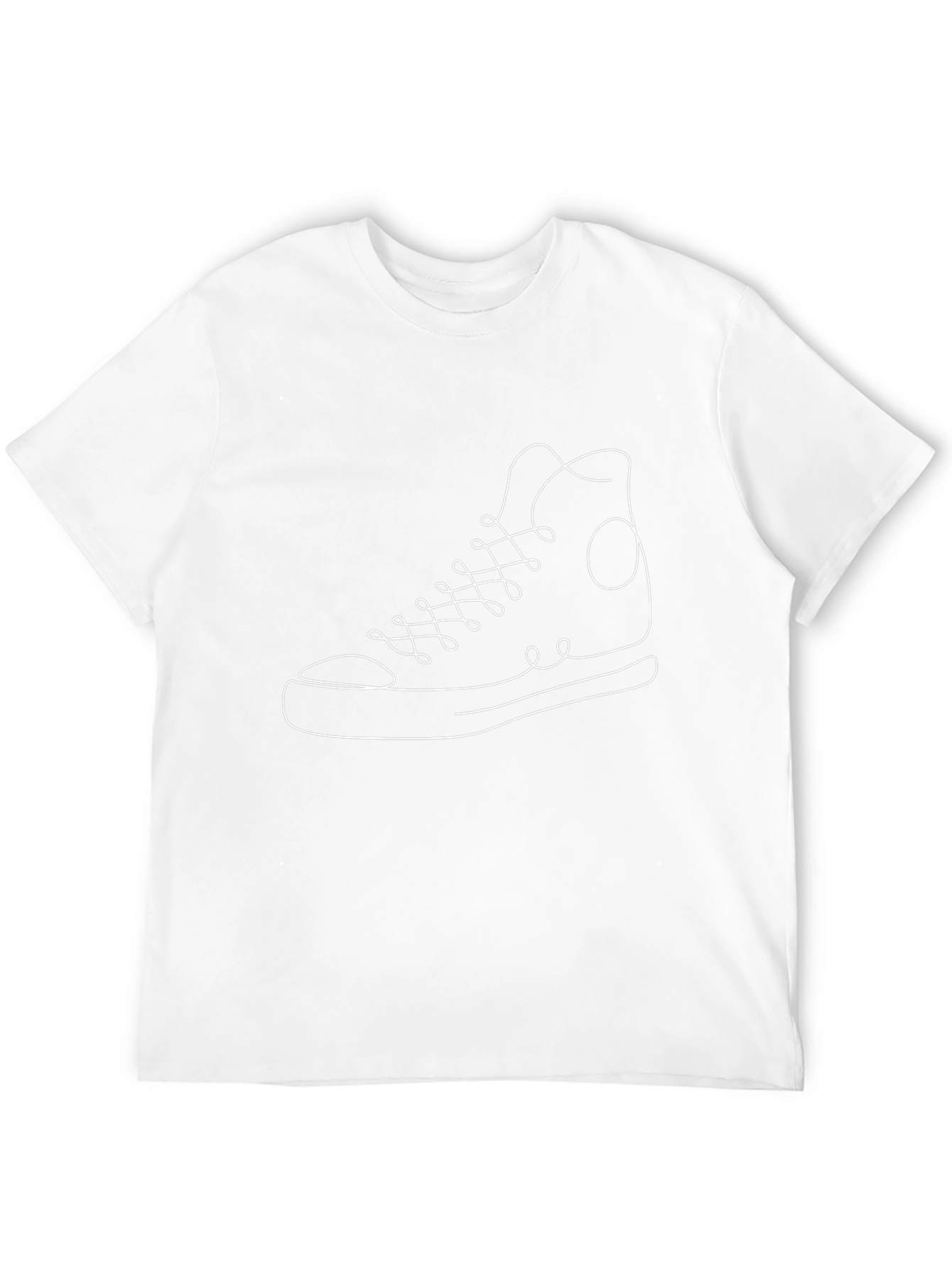 Sneaker Outline Graphic Tee - Stylish Casual Wear