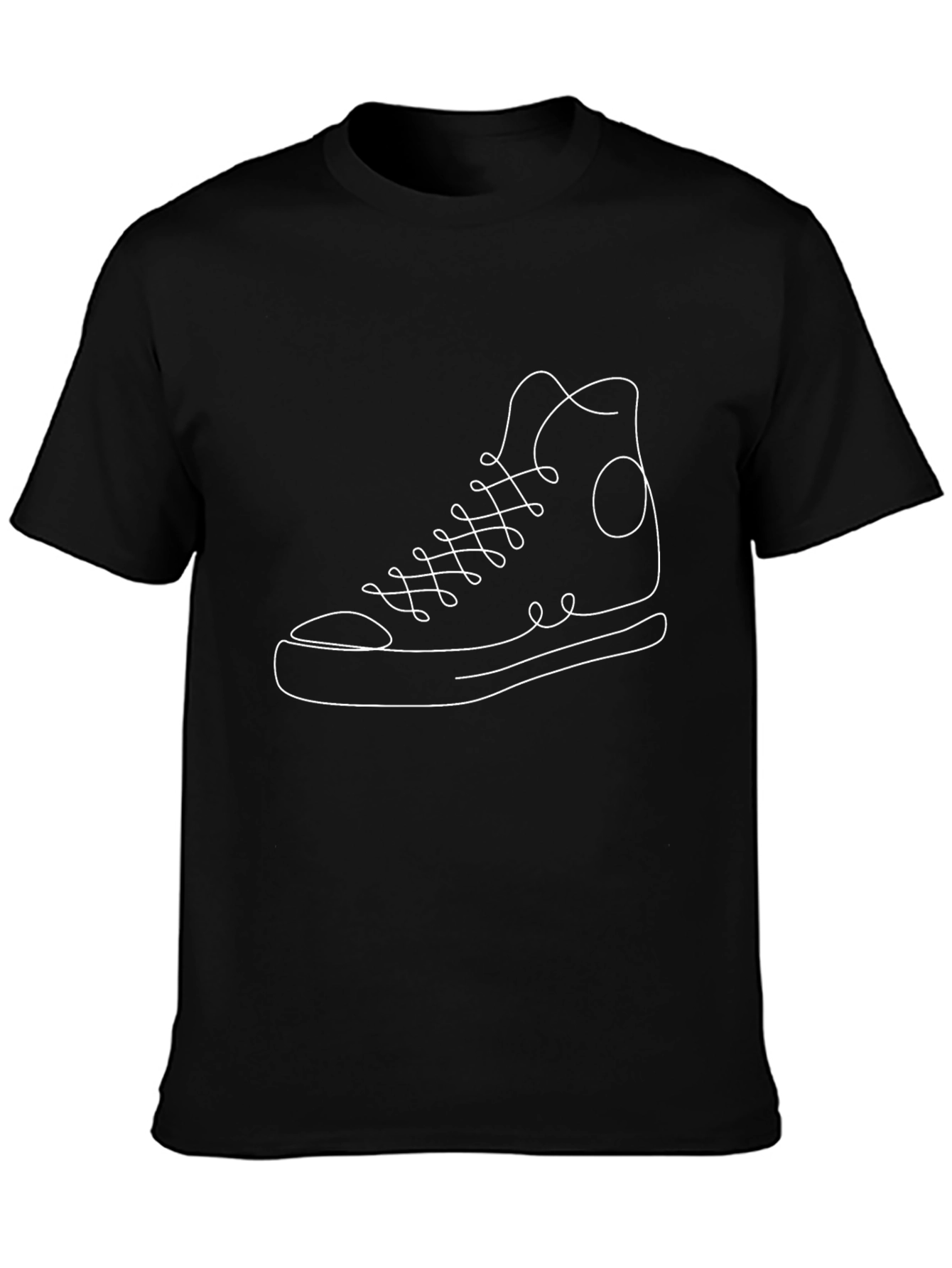 Sneaker Outline Graphic Tee - Stylish Casual Wear