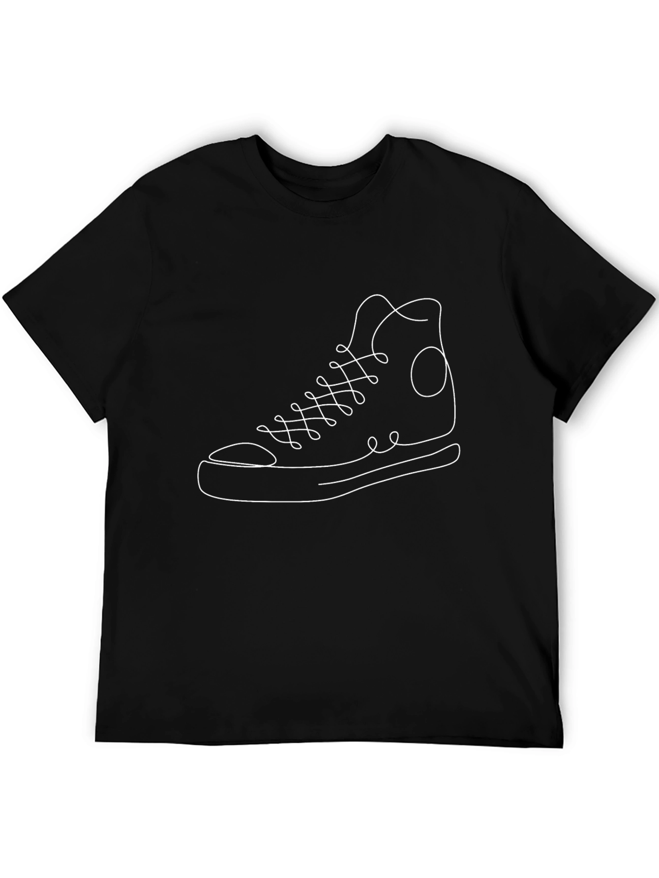 Sneaker Outline Graphic Tee - Stylish Casual Wear