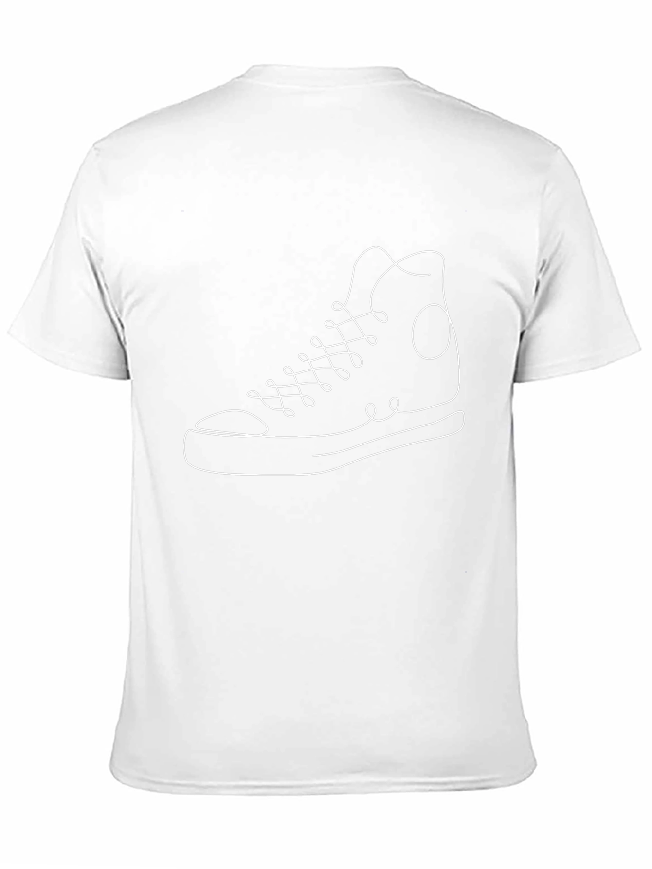 Sneaker Outline Graphic Tee - Stylish Casual Wear