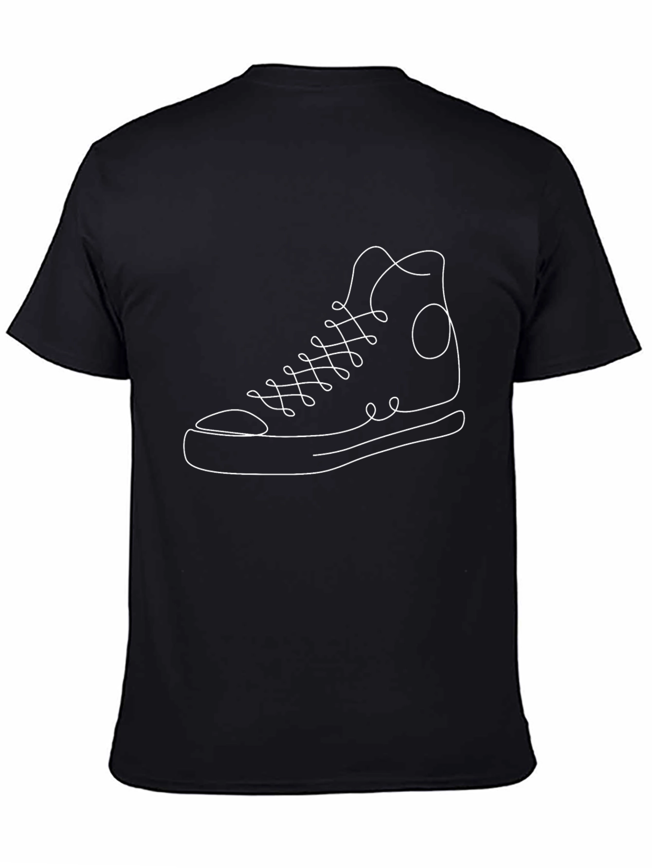 Sneaker Outline Graphic Tee - Stylish Casual Wear
