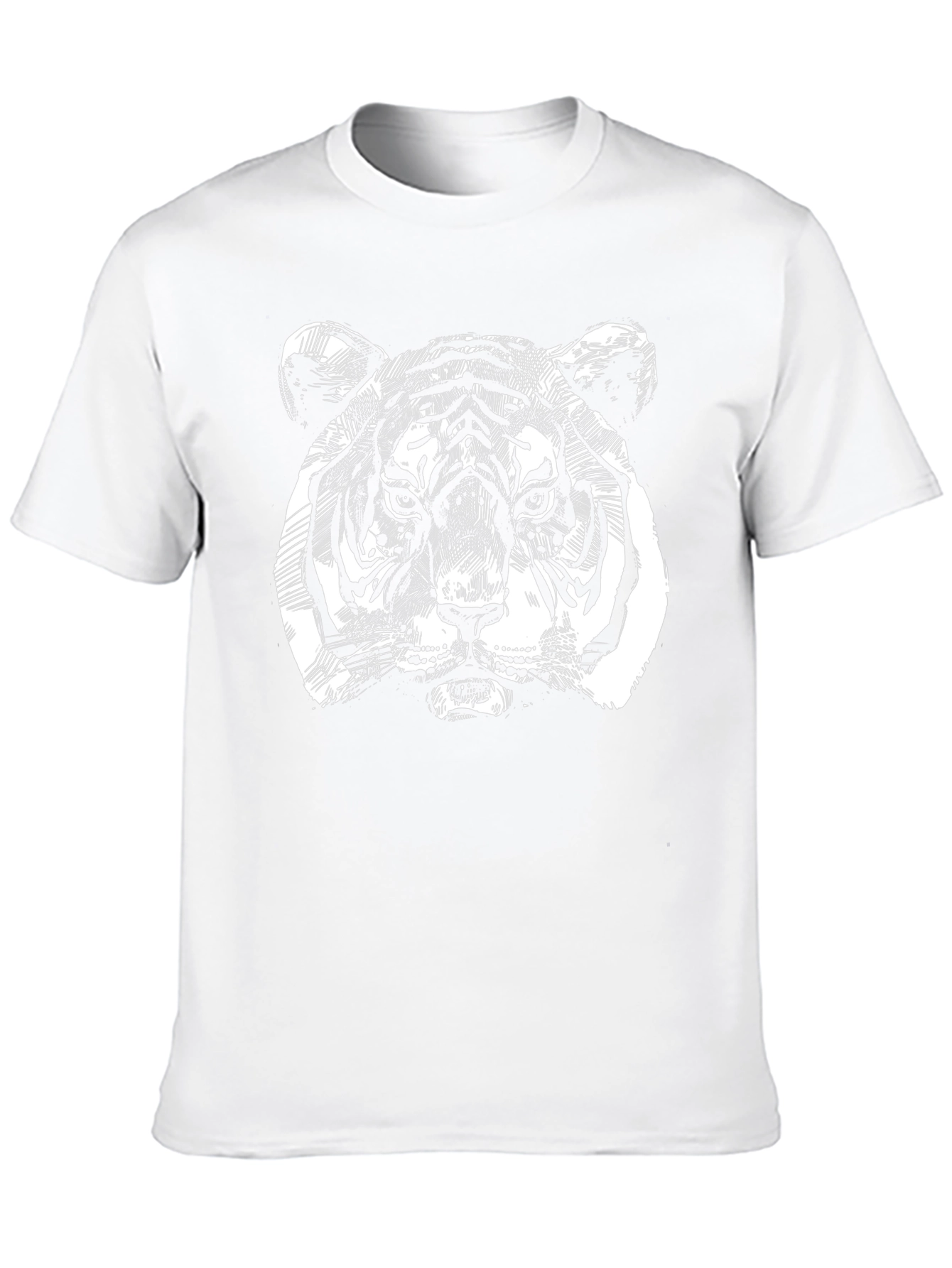 Bold Tiger Graphic Tee - Mens Black T-Shirt