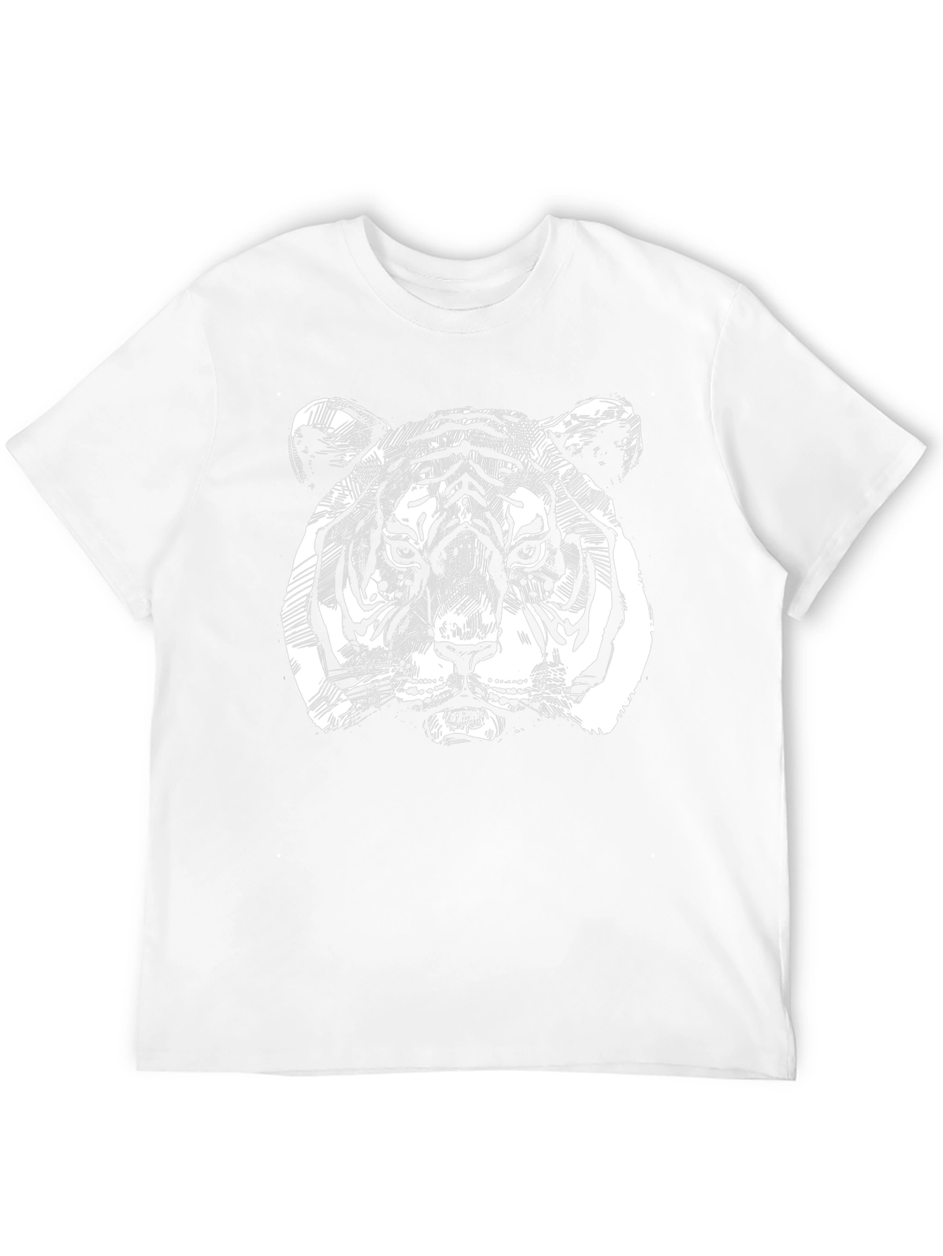 Bold Tiger Graphic Tee - Mens Black T-Shirt