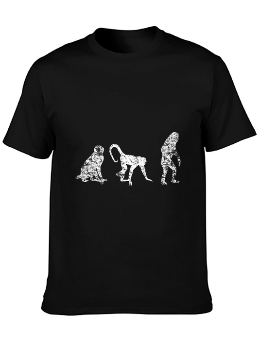 Evolution Graphic T-Shirt - Black Cotton Tee