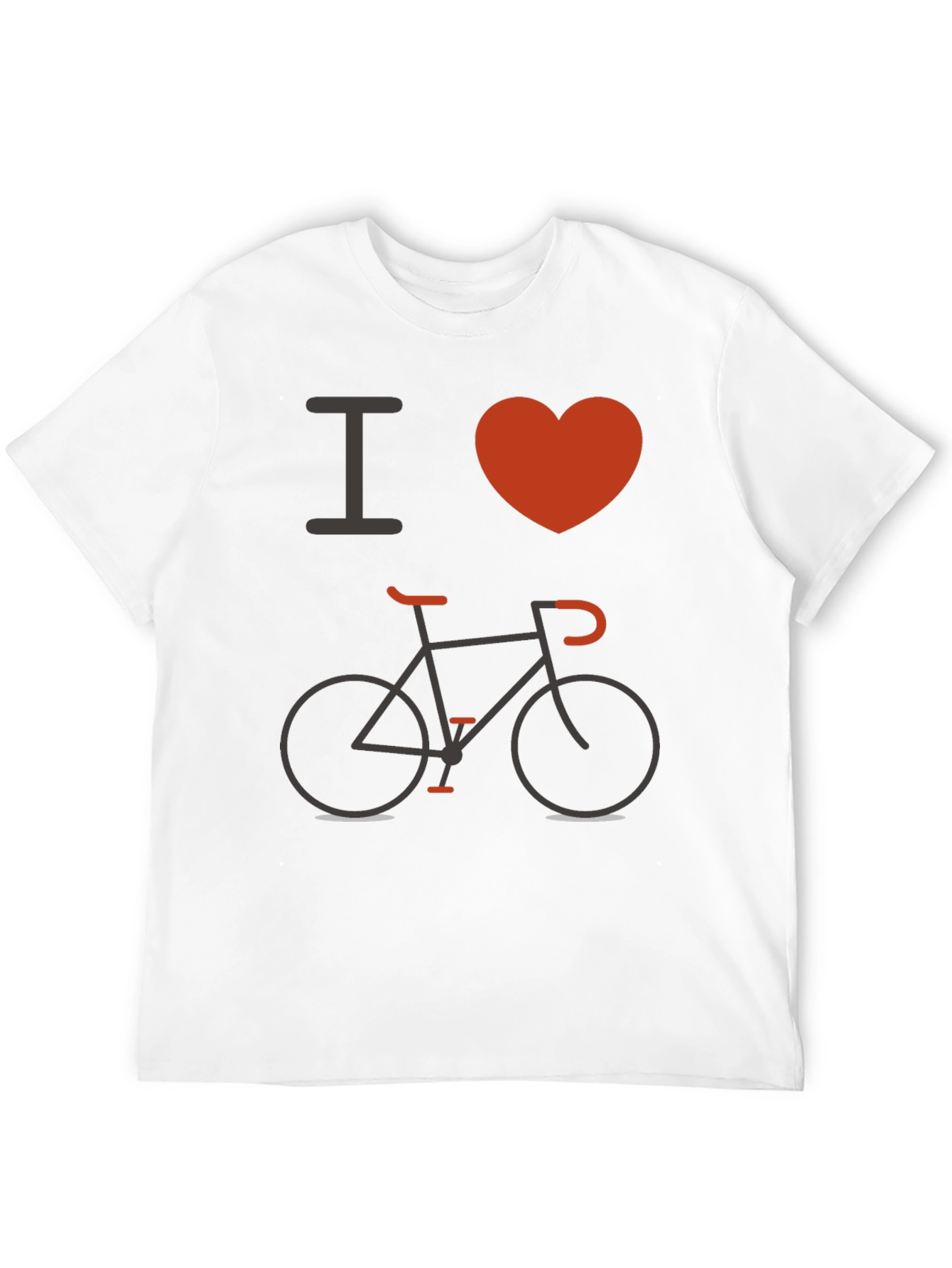 I Love Biking Black T-Shirt