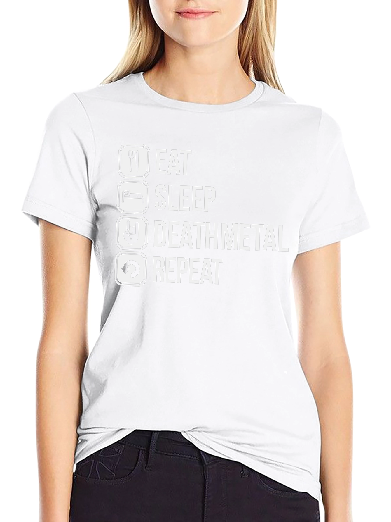 Eat Sleep Deathmetal Repeat T-Shirt