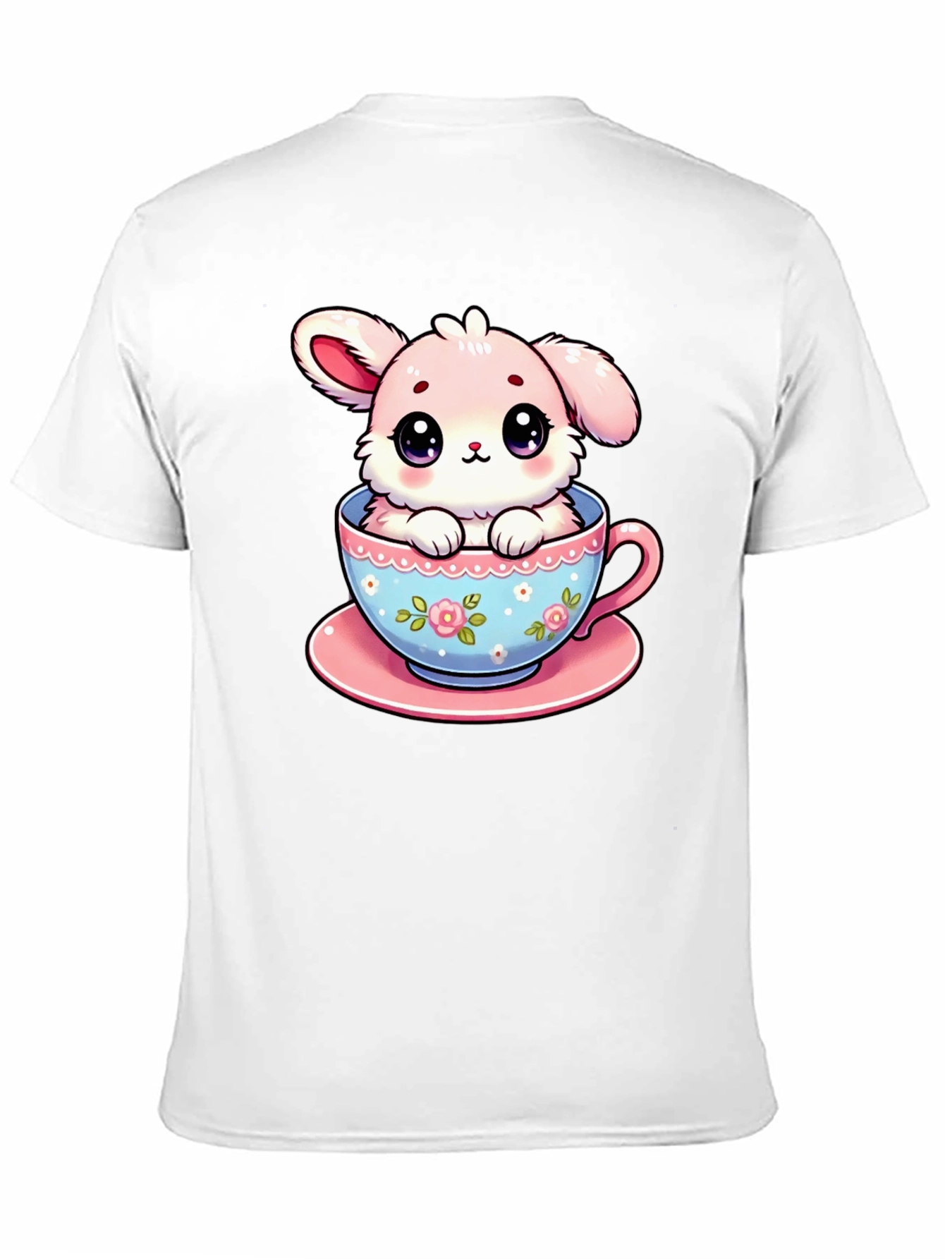 Cute Bunny in Teacup Graphic T-Shirt