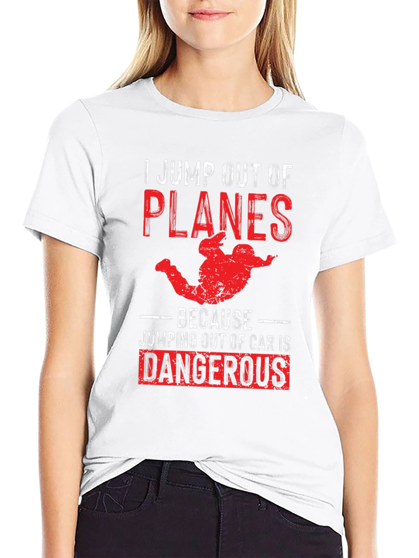 Skydiving Humor T-Shirt: Planes Over Cars