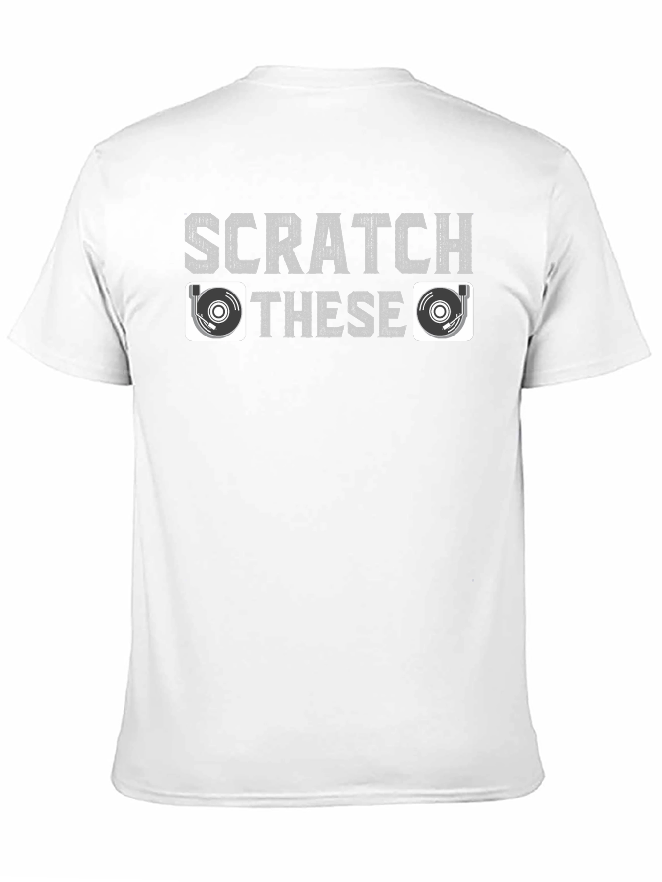 Scratch These Turntable DJ T-Shirt - Music Lover Gift