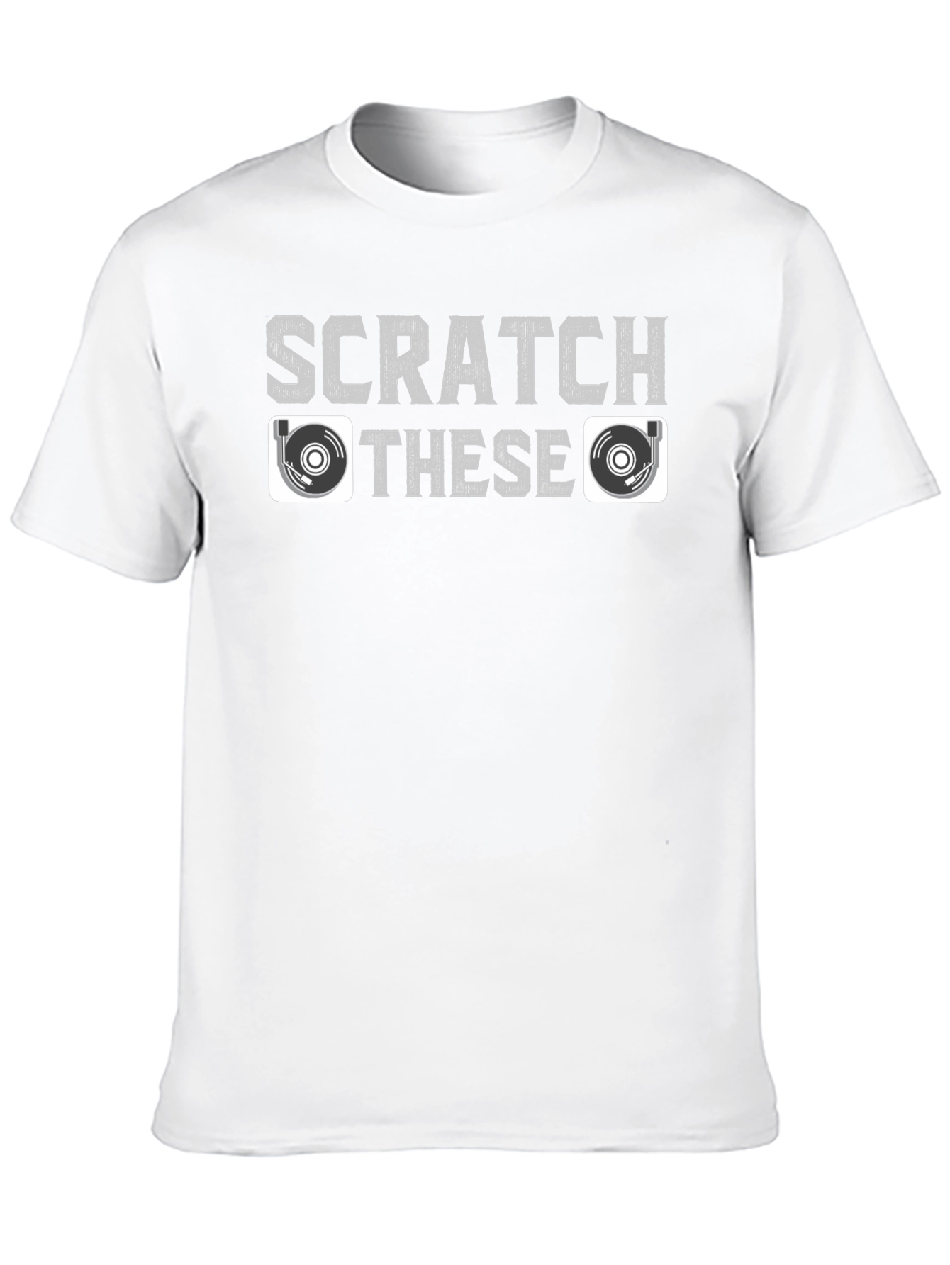 Scratch These Turntable DJ T-Shirt - Music Lover Gift