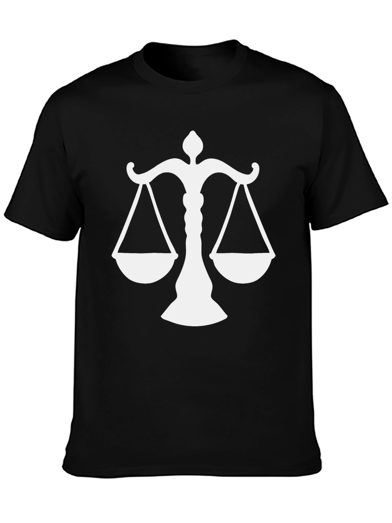 Scales of Justice Graphic Tee - Black